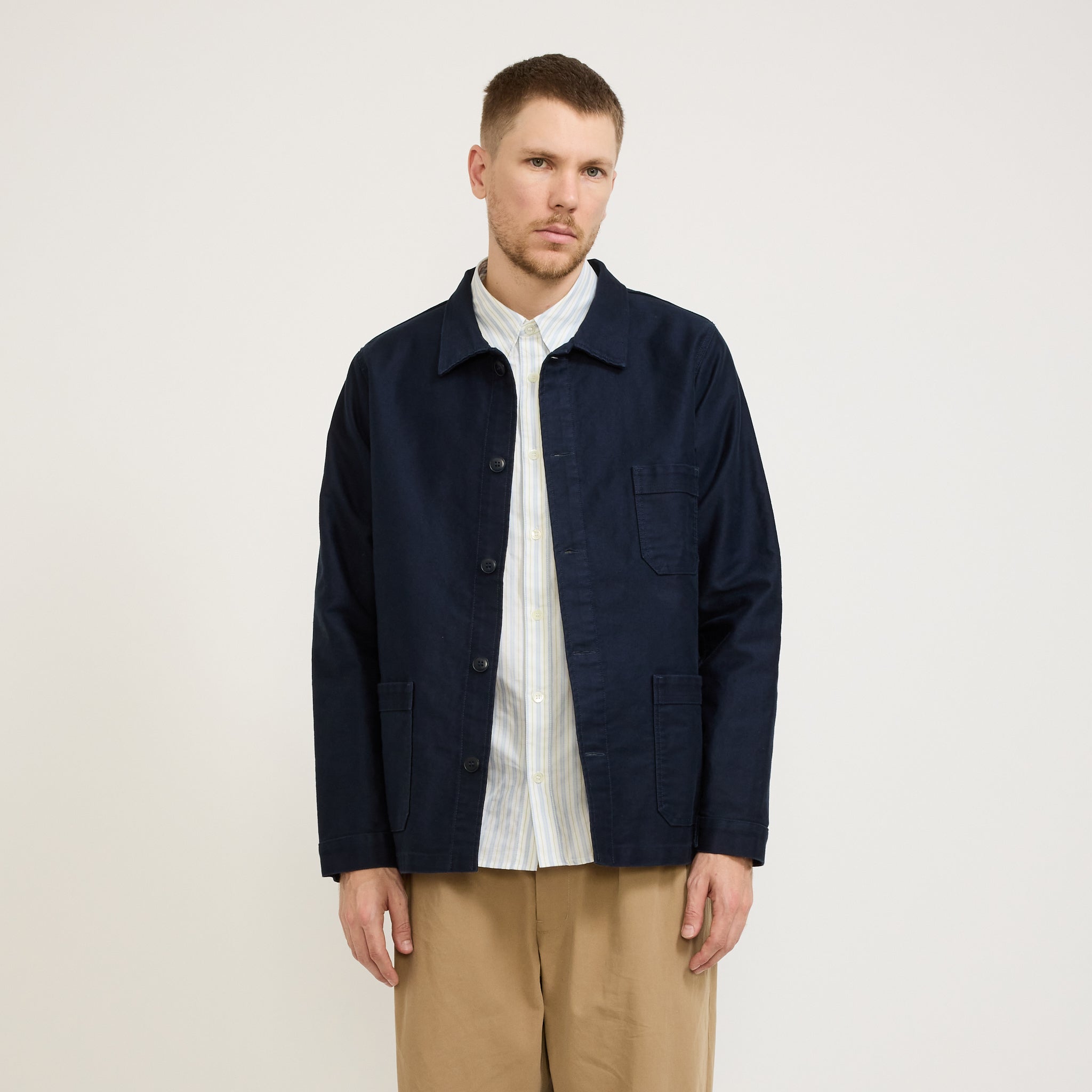 Le Mont Saint Michel | Genuine Work Jacket Navy | Maplestore