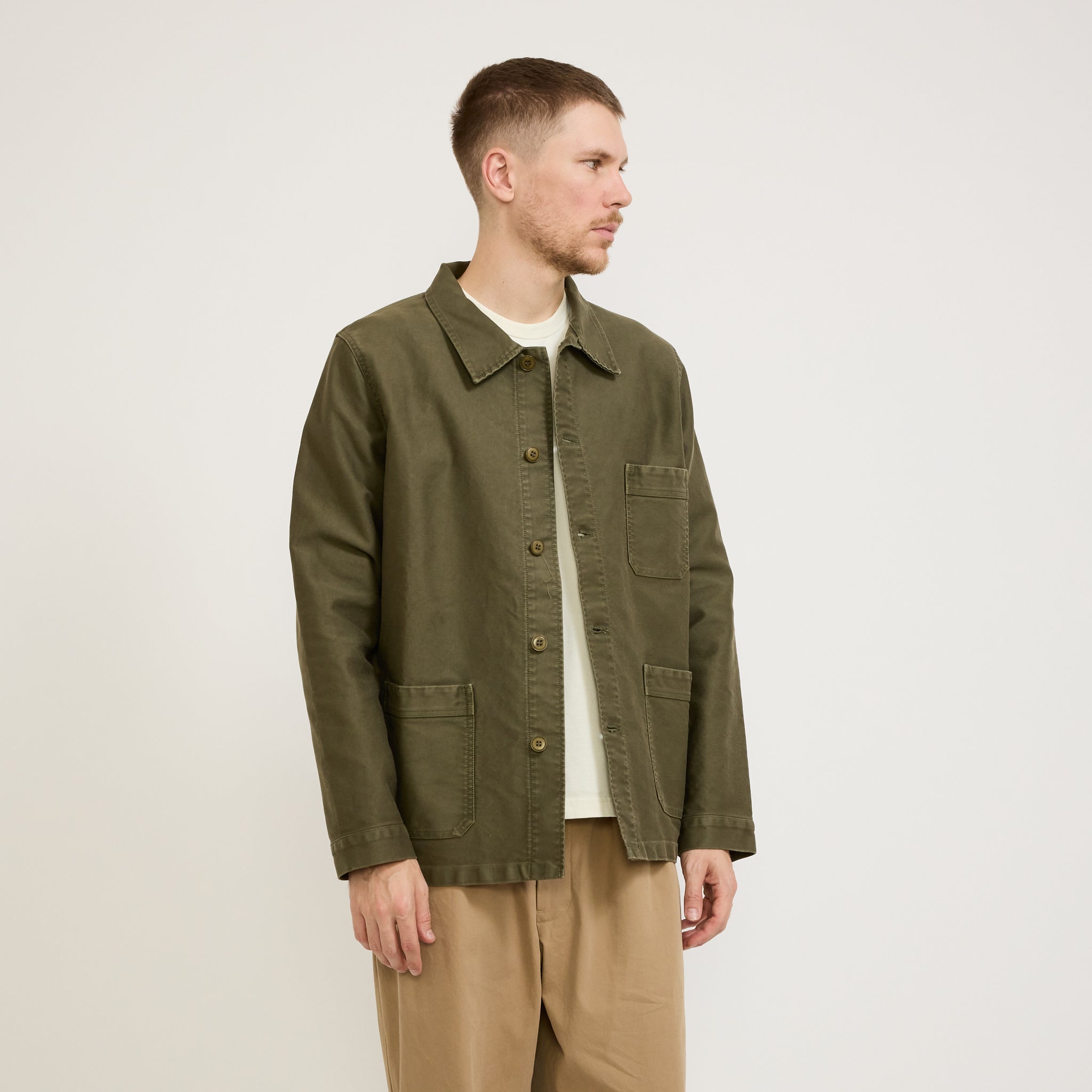 Le Mont Saint Michel Genuine Work Jacket Kaki | Maplestore