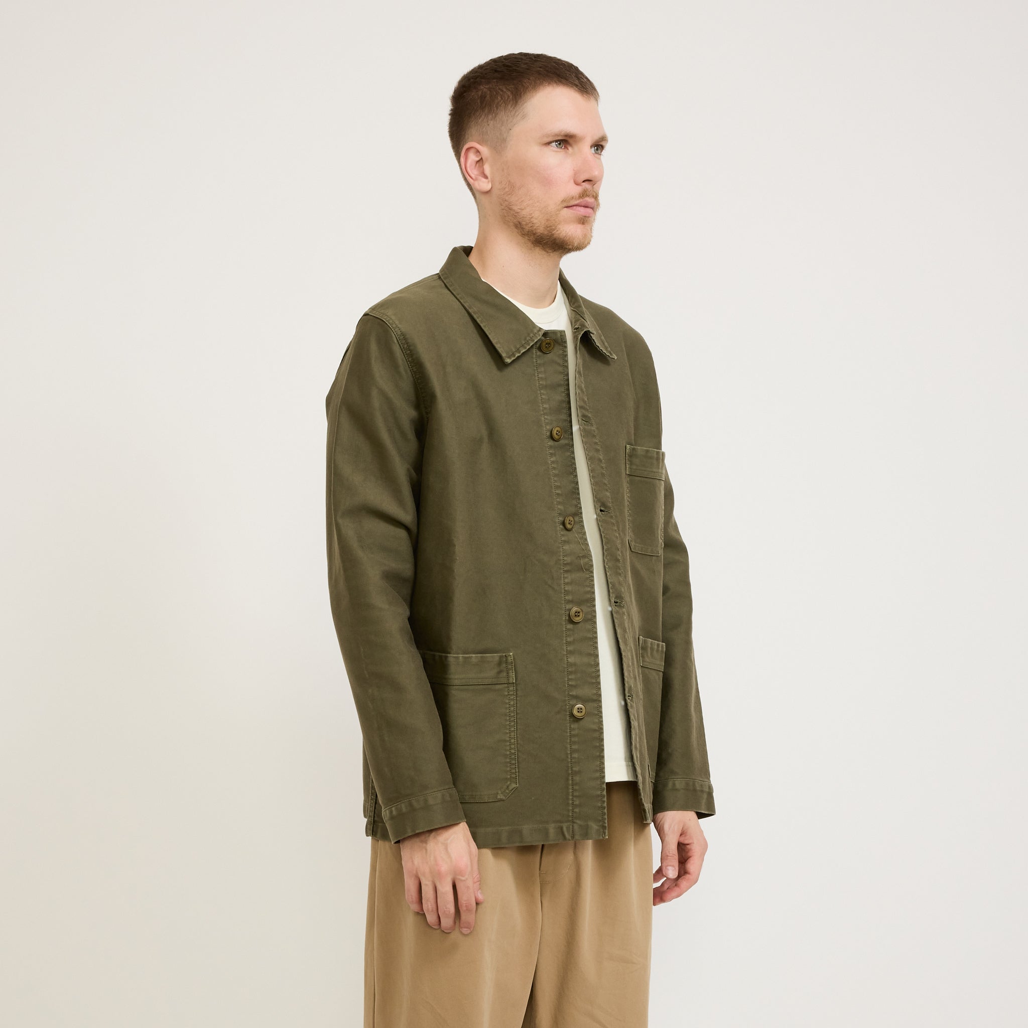 Le Mont Saint Michel | Genuine Work Jacket Kaki | Maplestore