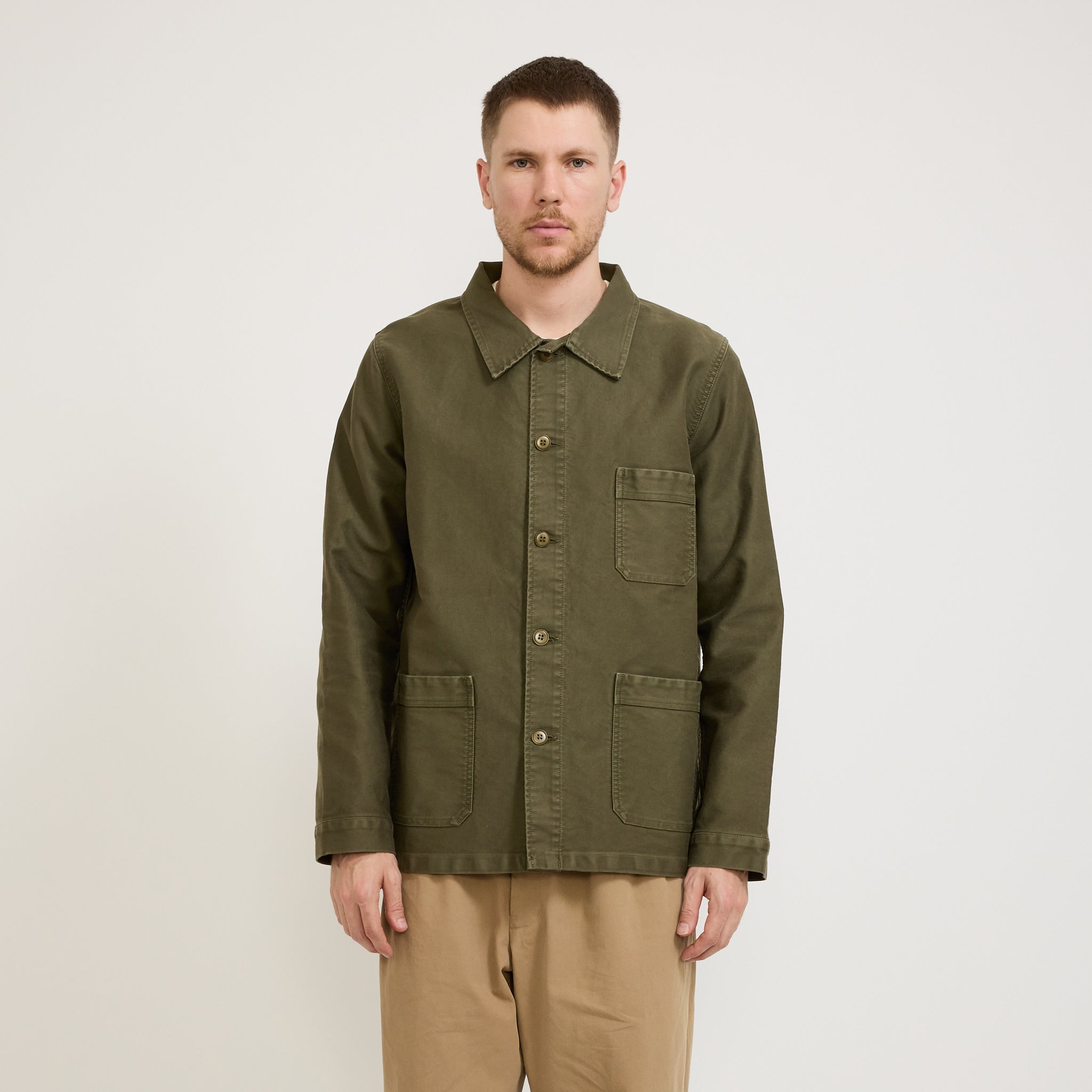 Le Mont Saint Michel | Genuine Work Jacket Kaki | Maplestore