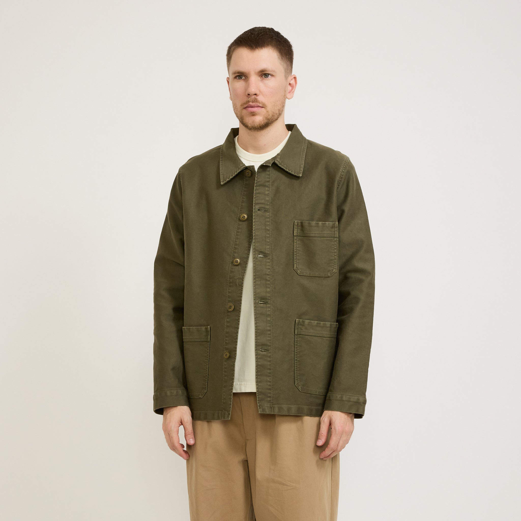 Le Mont Saint Michel | Genuine Work Jacket Kaki | Maplestore