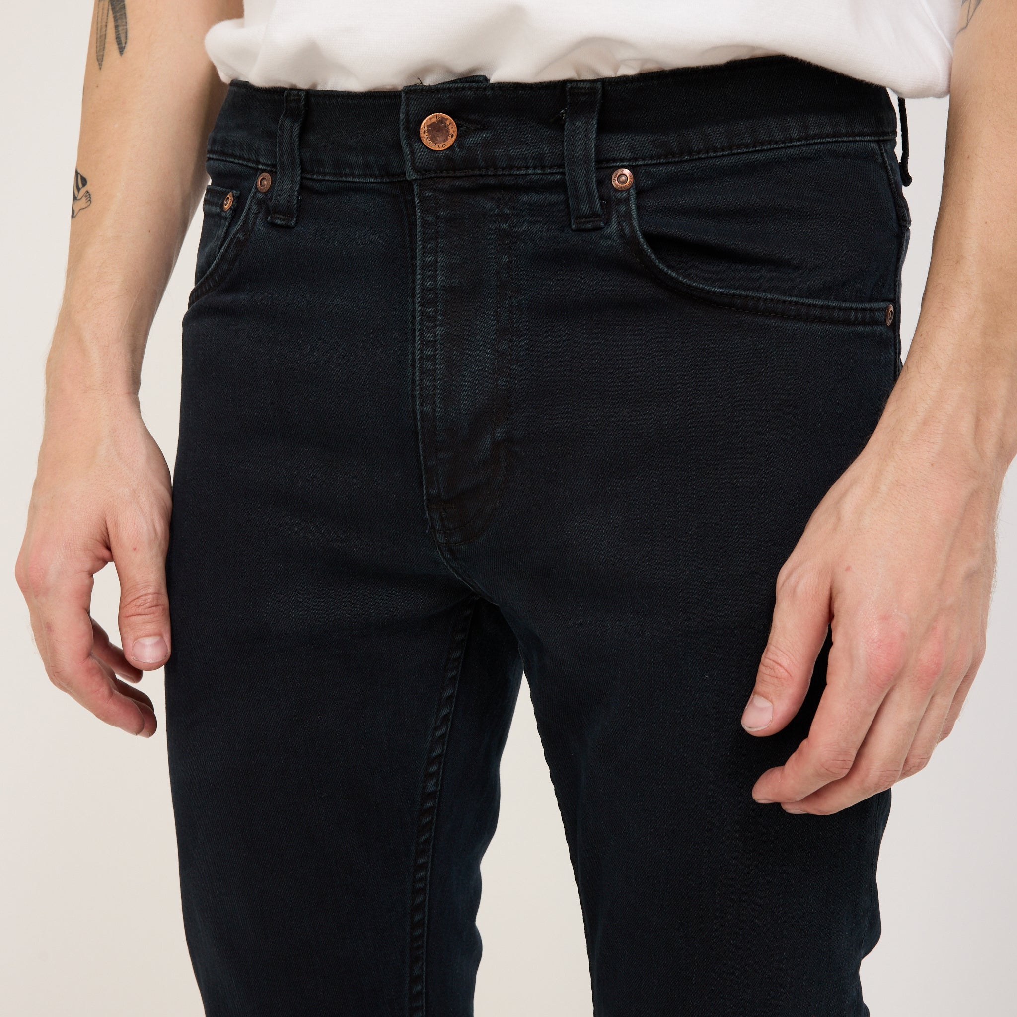 Nudie Jeans Co. | Lean Dean Black Skies | Maplestore