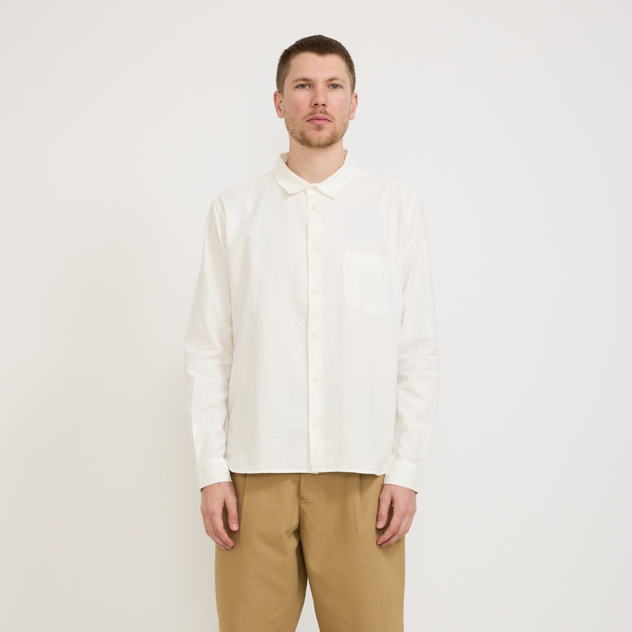 YMC | Curtis Shirt White | Maplestore