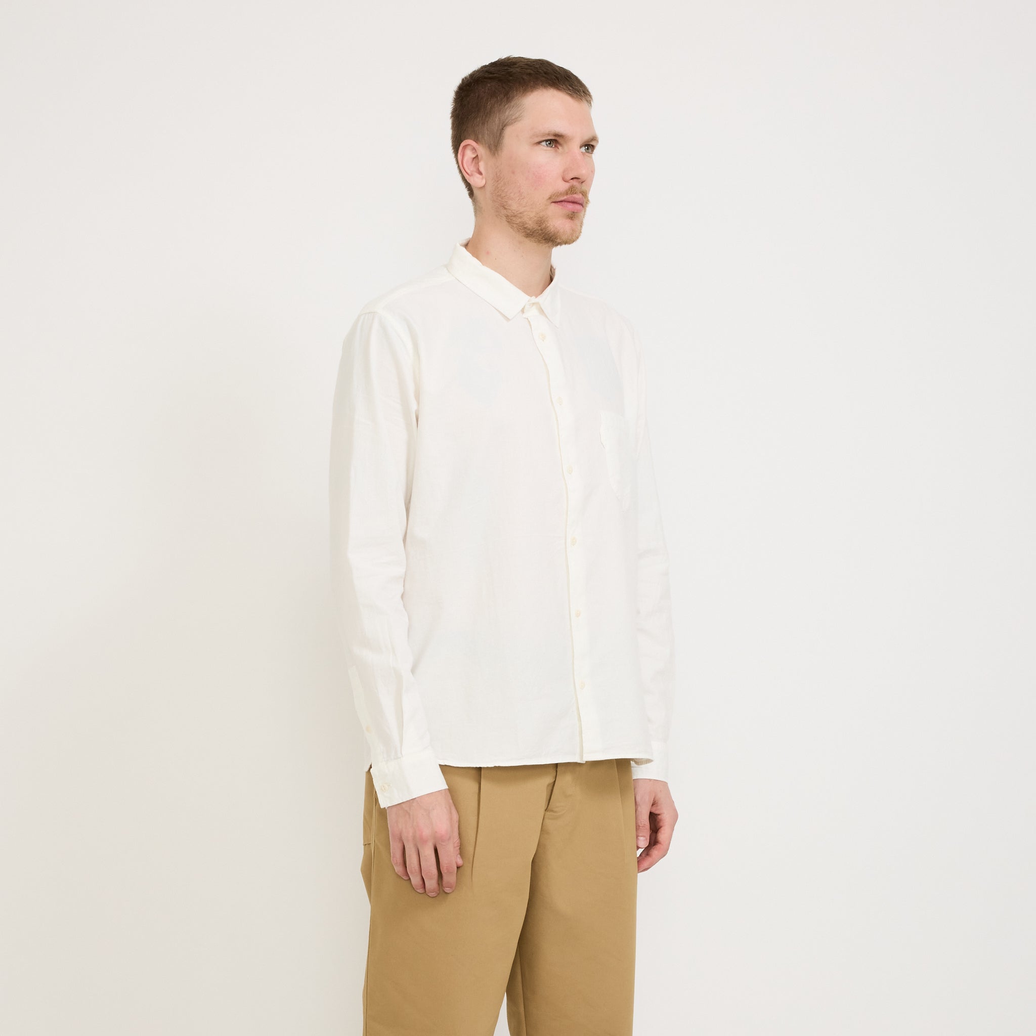 YMC | Curtis Shirt White | Maplestore