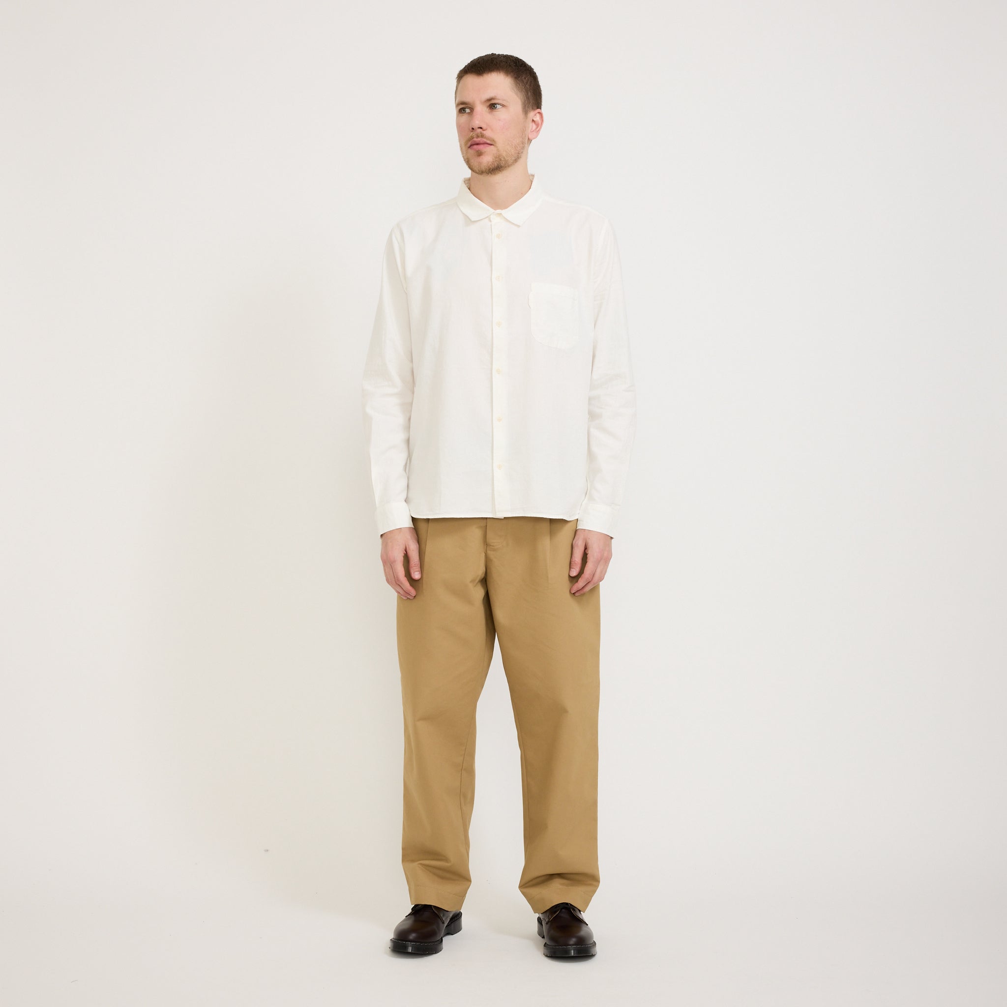 YMC | Curtis Shirt White | Maplestore