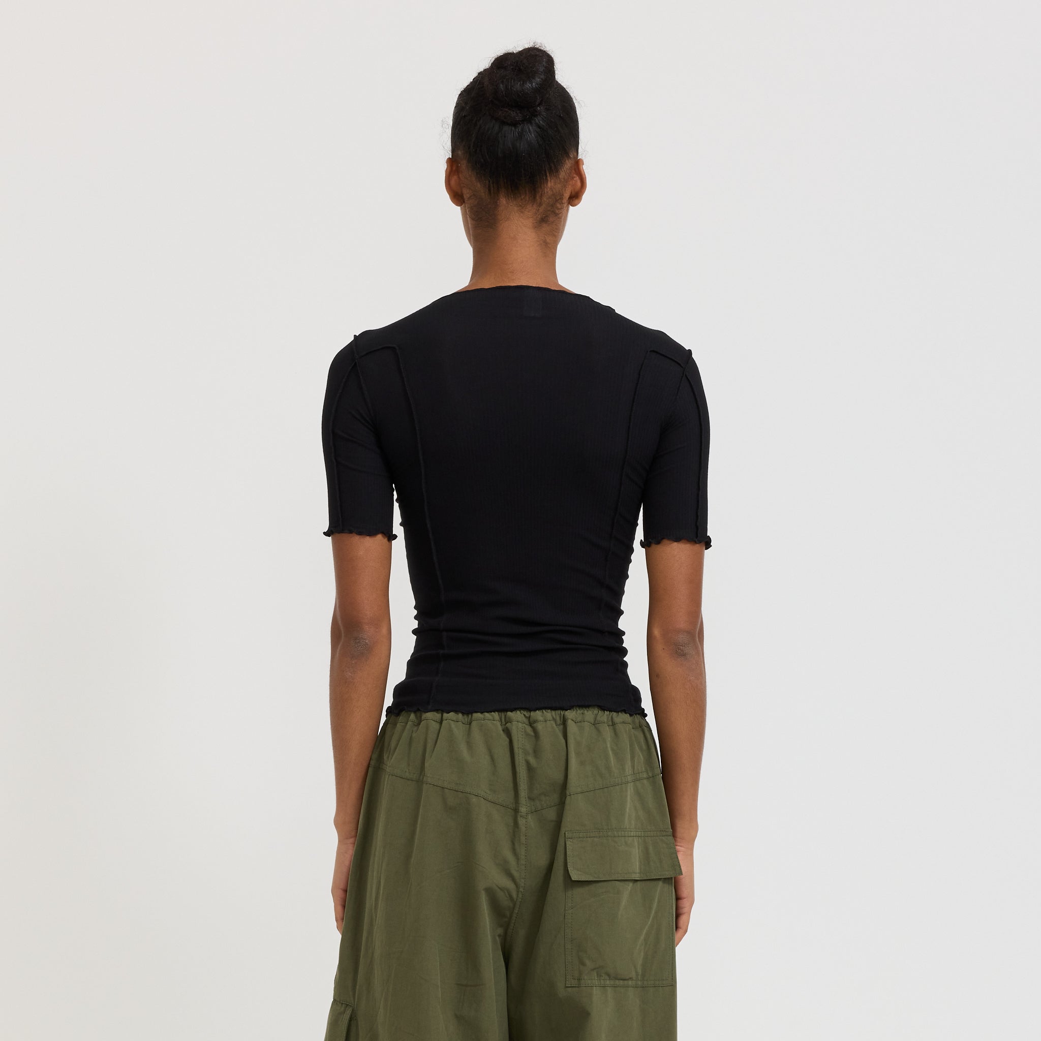 Baserange | Omato 3/4 Rib Top Black | Maplestore