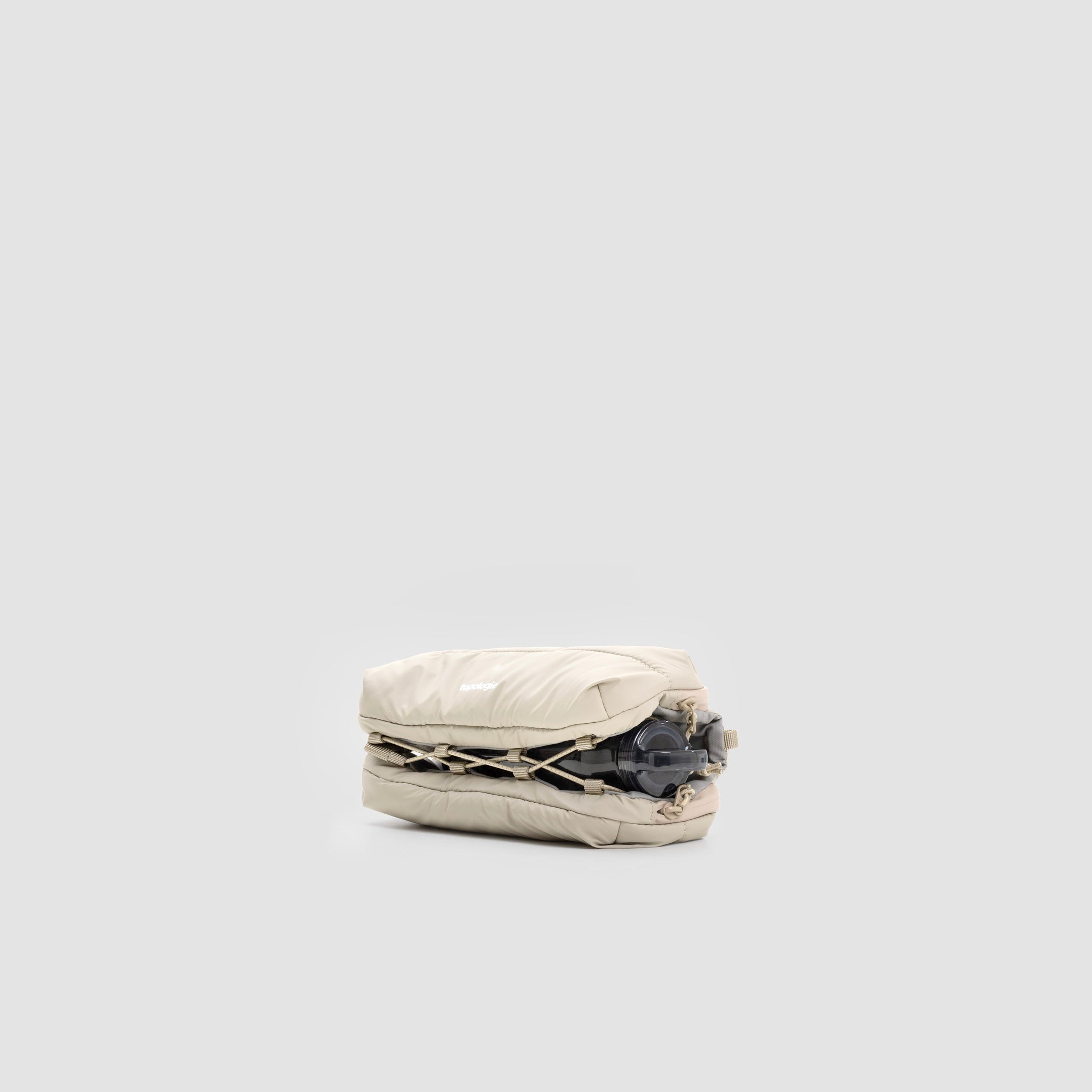 Bottle Sacoche Medium Taupe Puffer