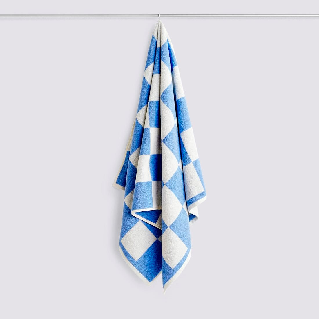 HAY | Check Bath Towel Sky Blue | Maplestore