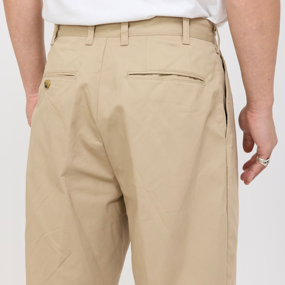 2 Pleats Twill Pant Khaki
