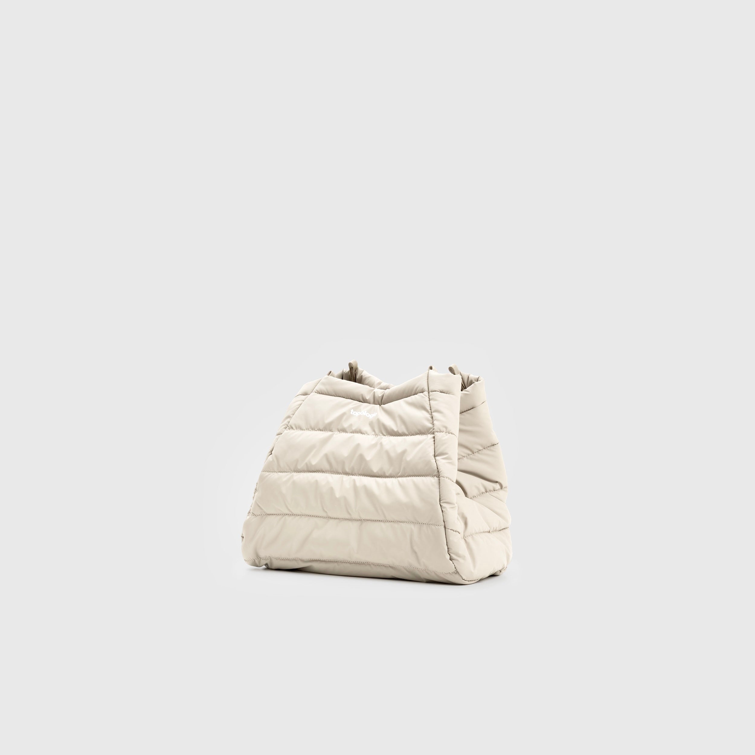 Topologie | Marche Tote Medium Taupe Puffer | Maplestore