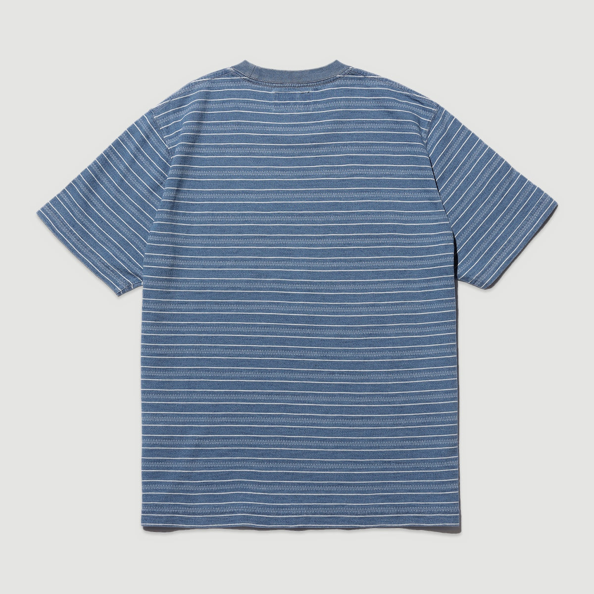Pocket Tee Indigo Stripe Sax