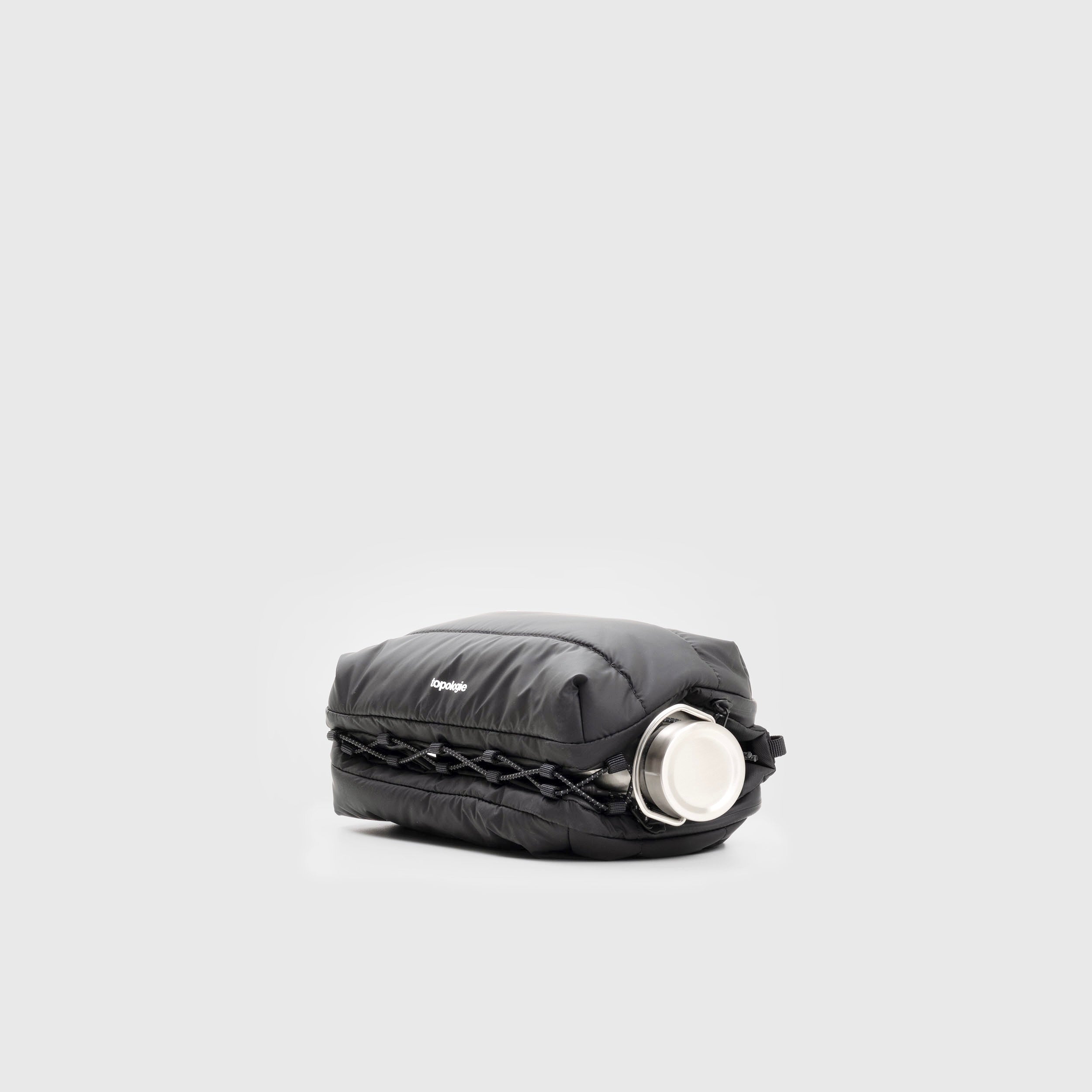 Bottle Sacoche Large Black Puffer