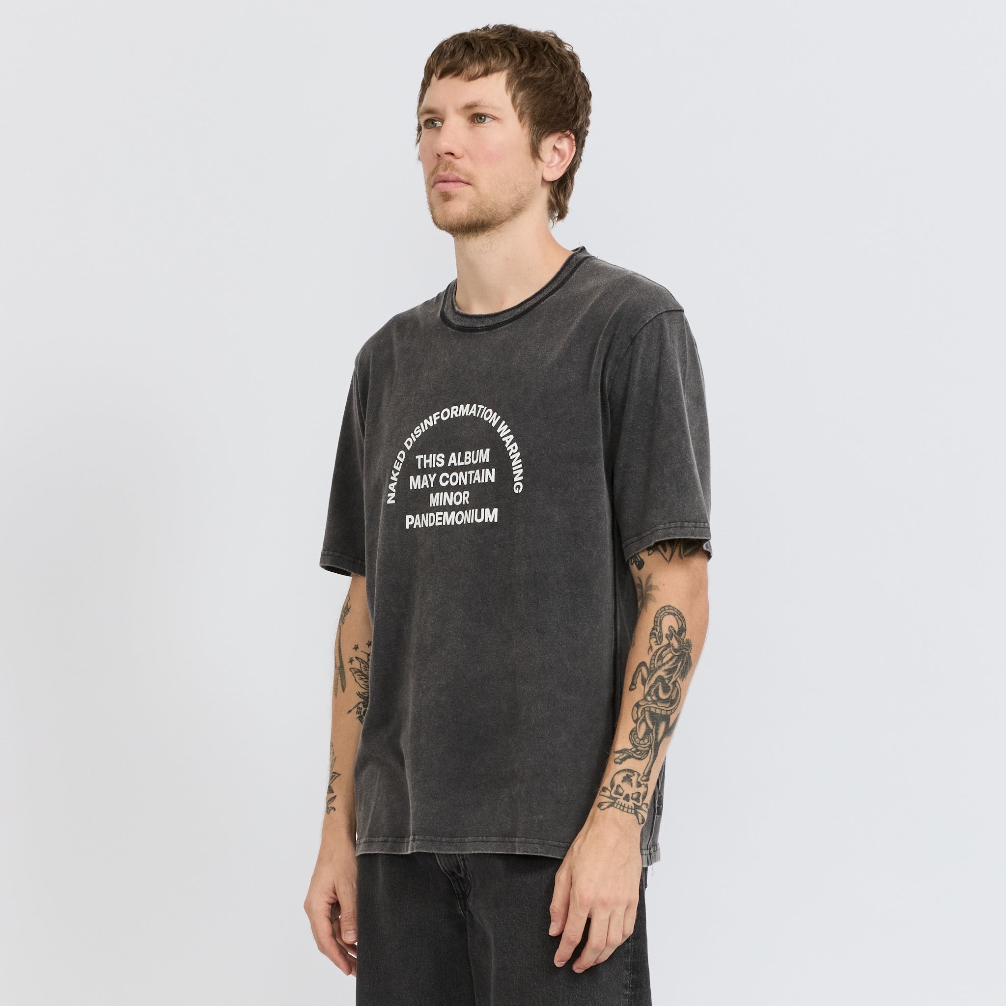 Naked Disinformation SS Tee Vintage Black