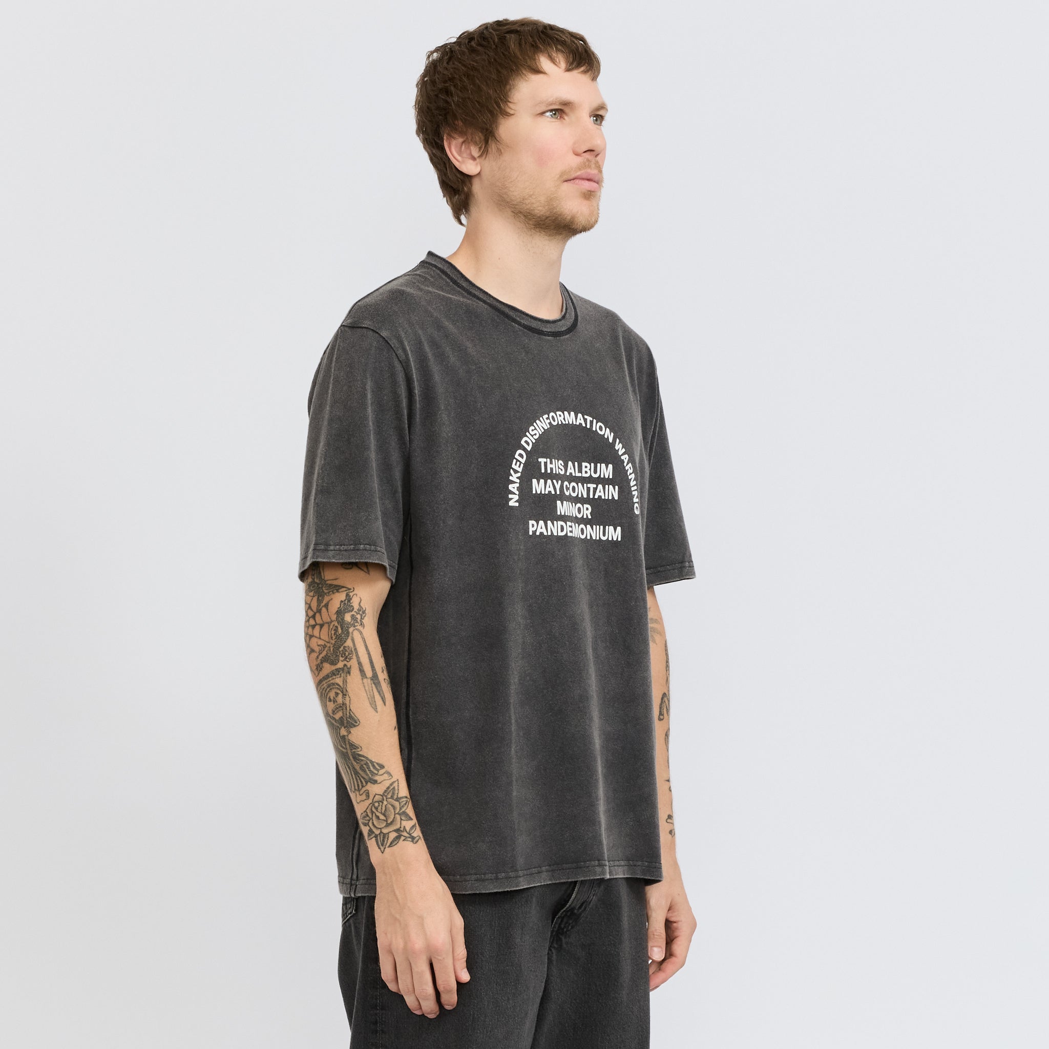 ACMH By Magic Castles | Naked Disinformation SS Tee Vintage Black | Maplestore