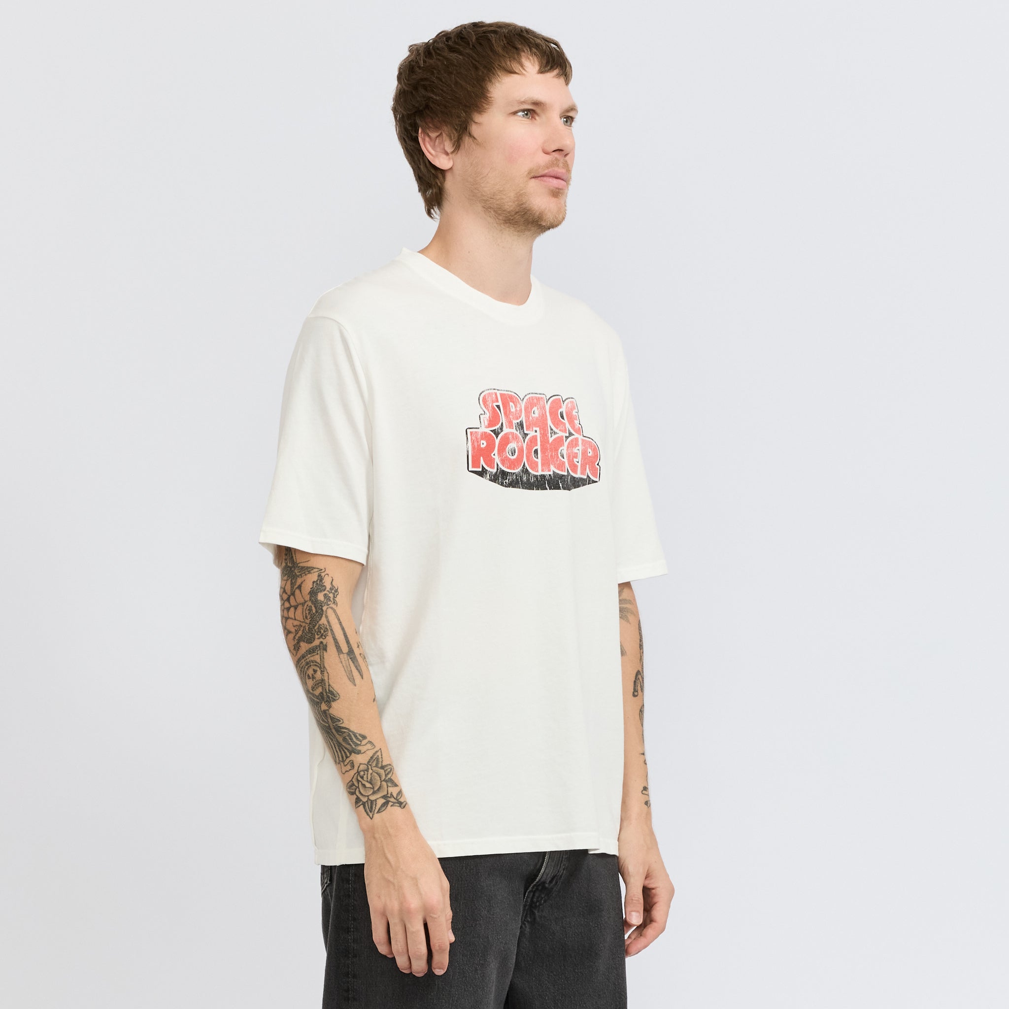 Space Rocker SS Tee Off White