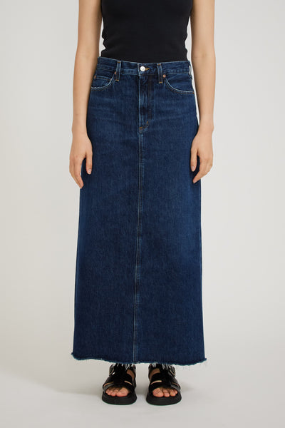 Agolde iris best sale denim a-line skirt