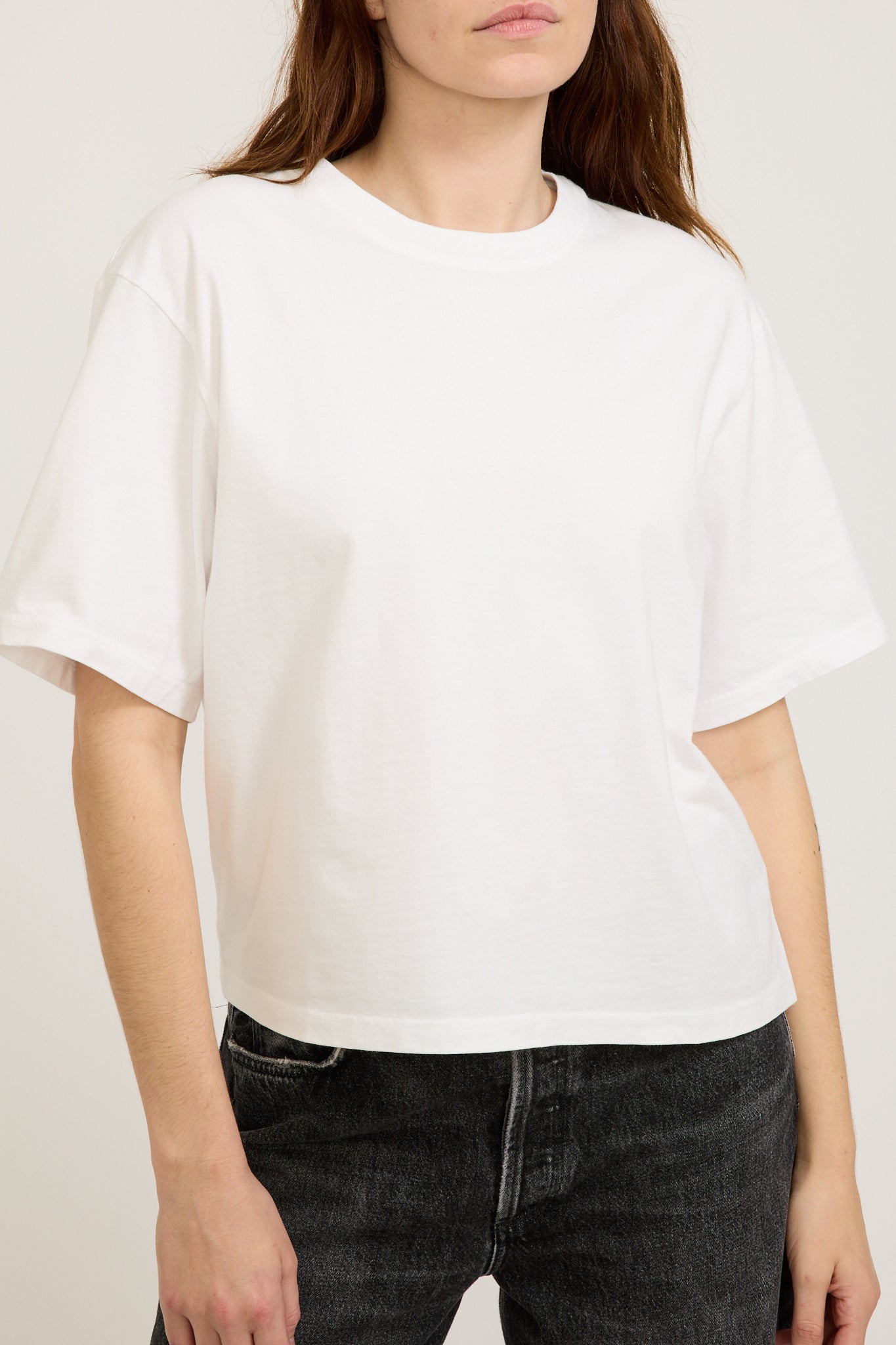 Agolde | Sulma Drop Shoulder Tee White | Maplestore