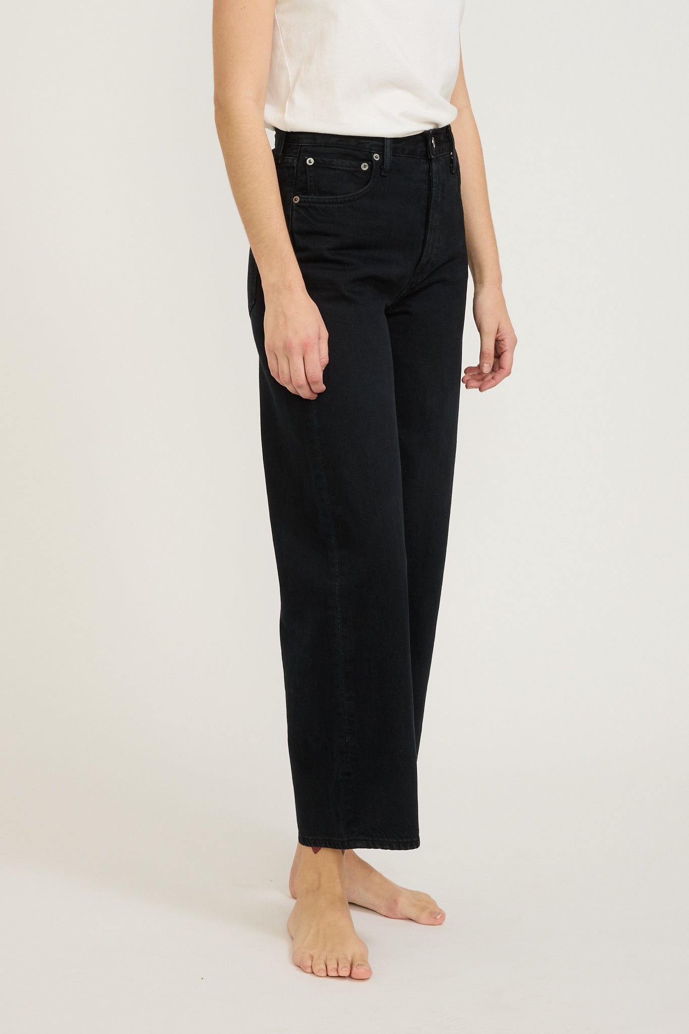 Agolde | Ren High Rise Wide Leg Scowl | Maplestore