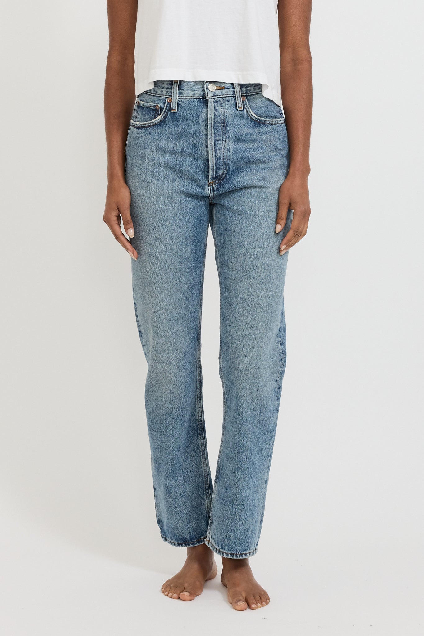 Agolde | 90's Pinch Waist High Straight Navigate | Maplestore