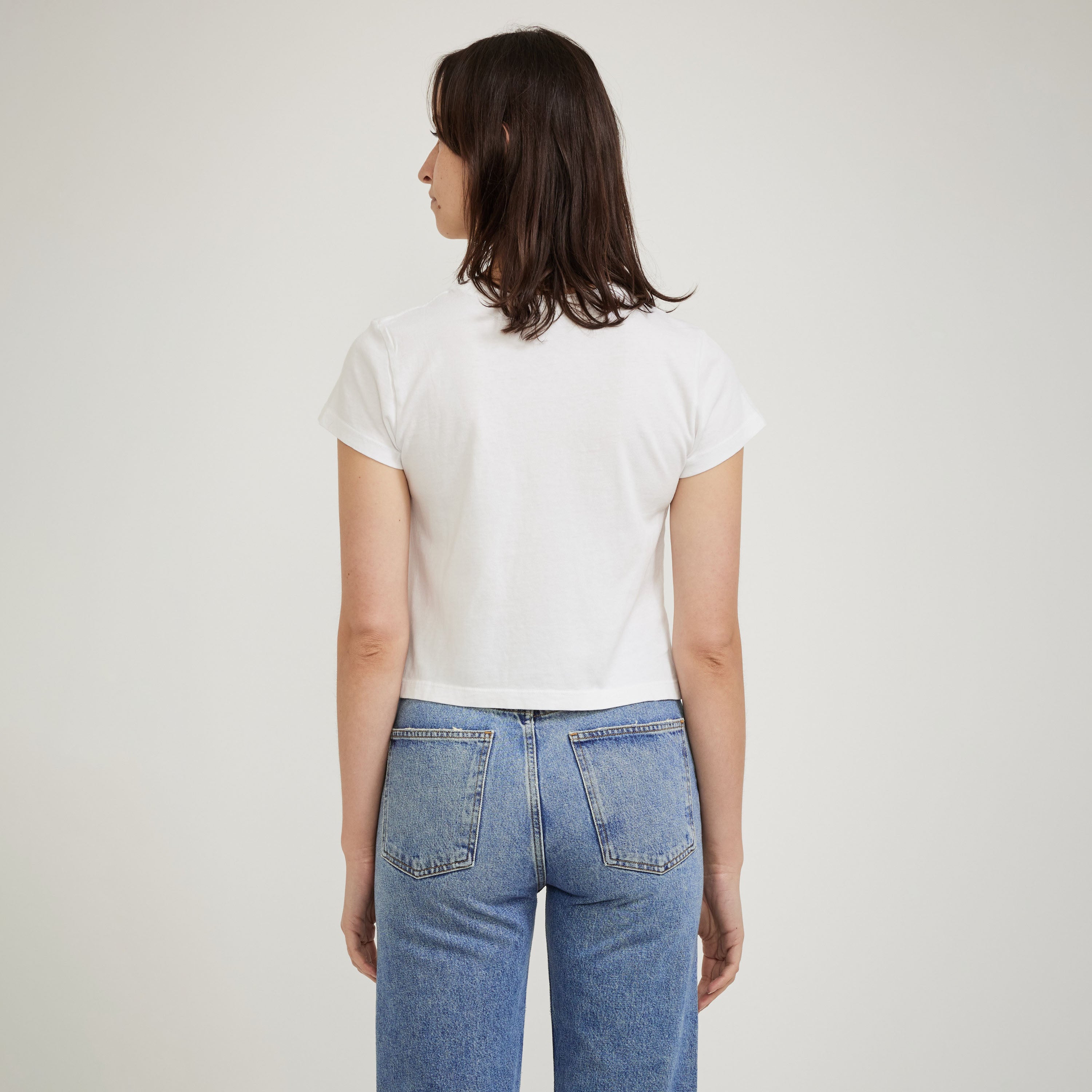 Adine Shrunken Tee White