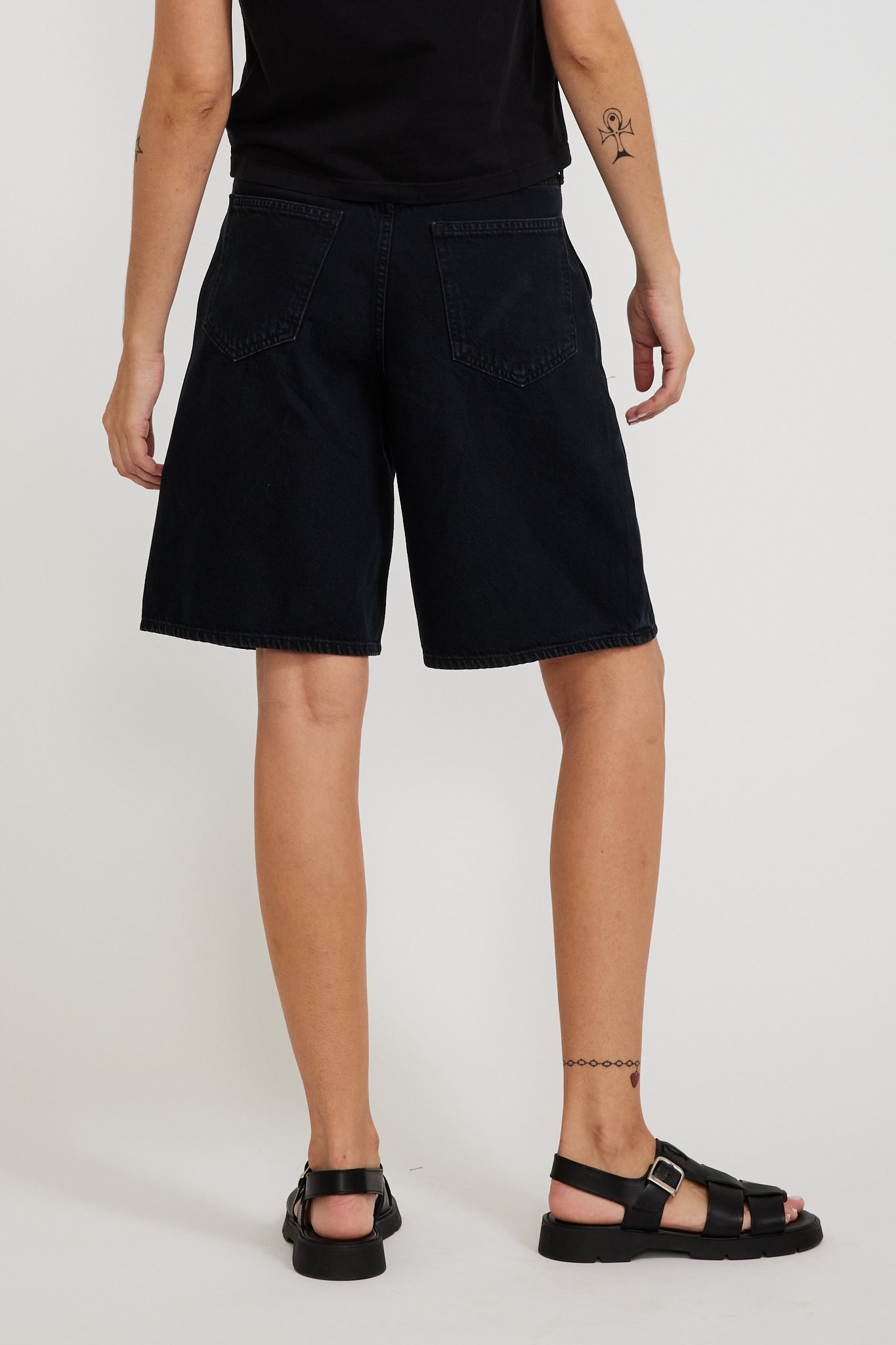 Agolde | Ellis Trouser Short Crushed | Maplestore