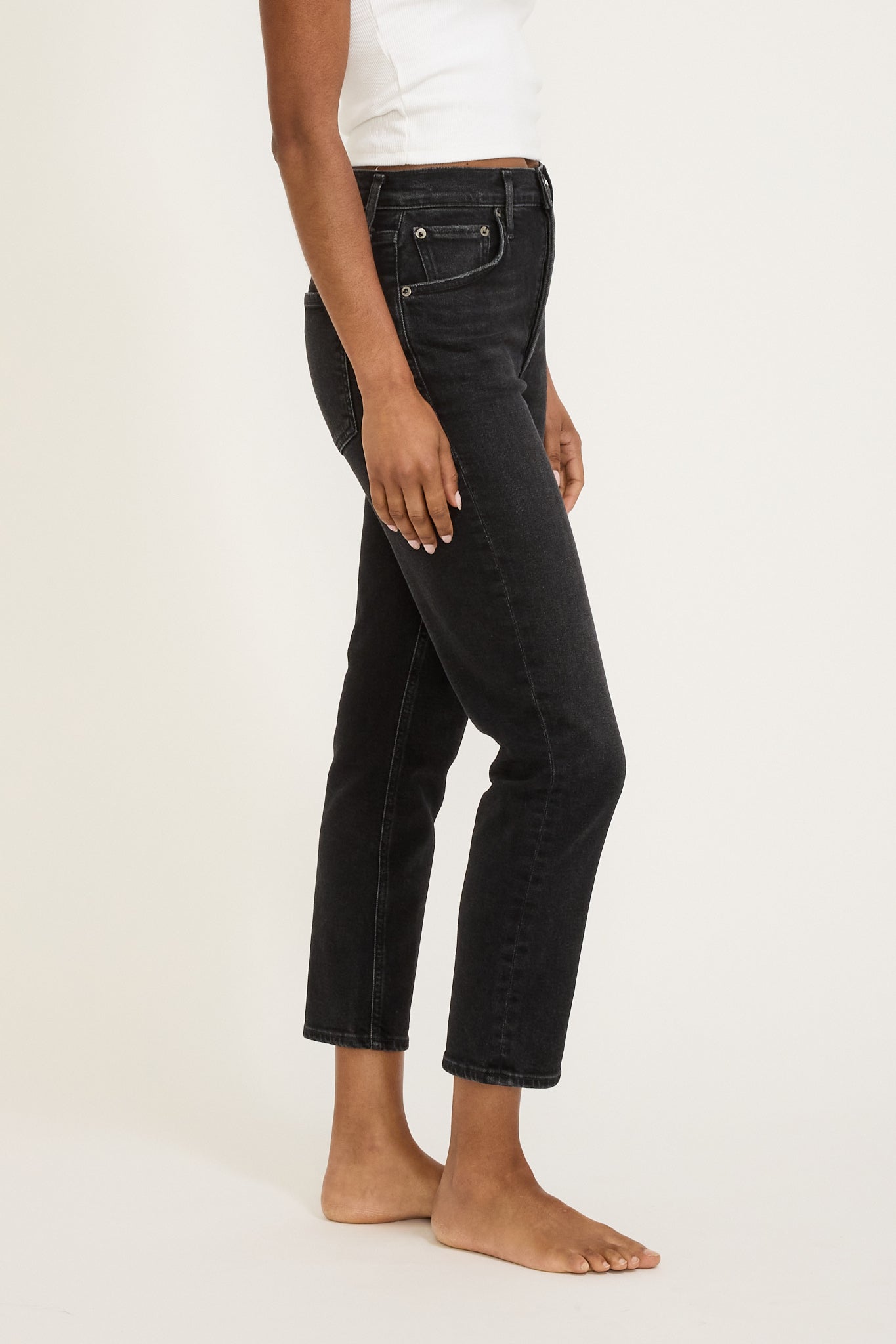 Agolde | Riley Crop High Rise Straight Panoramic | Maplestore