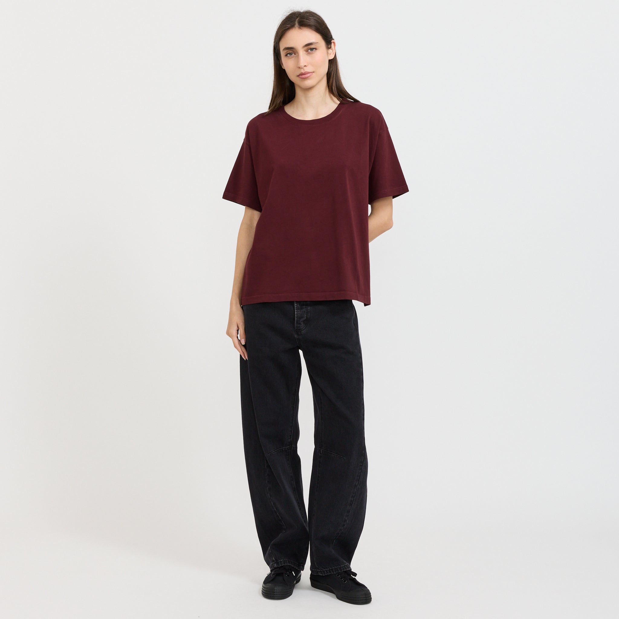 Fizvalley T-Shirt Vintage Burgundy