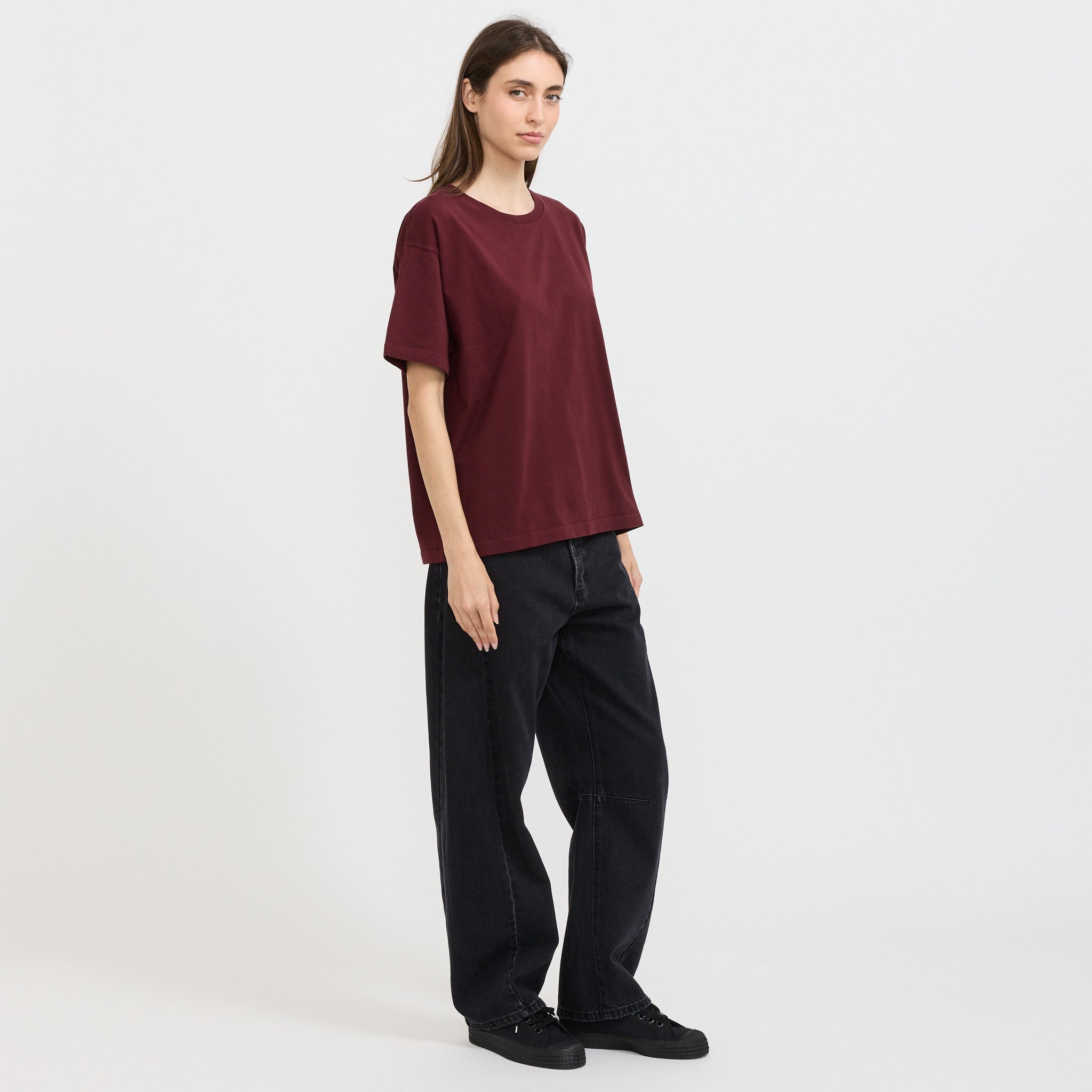 Fizvalley T-Shirt Vintage Burgundy