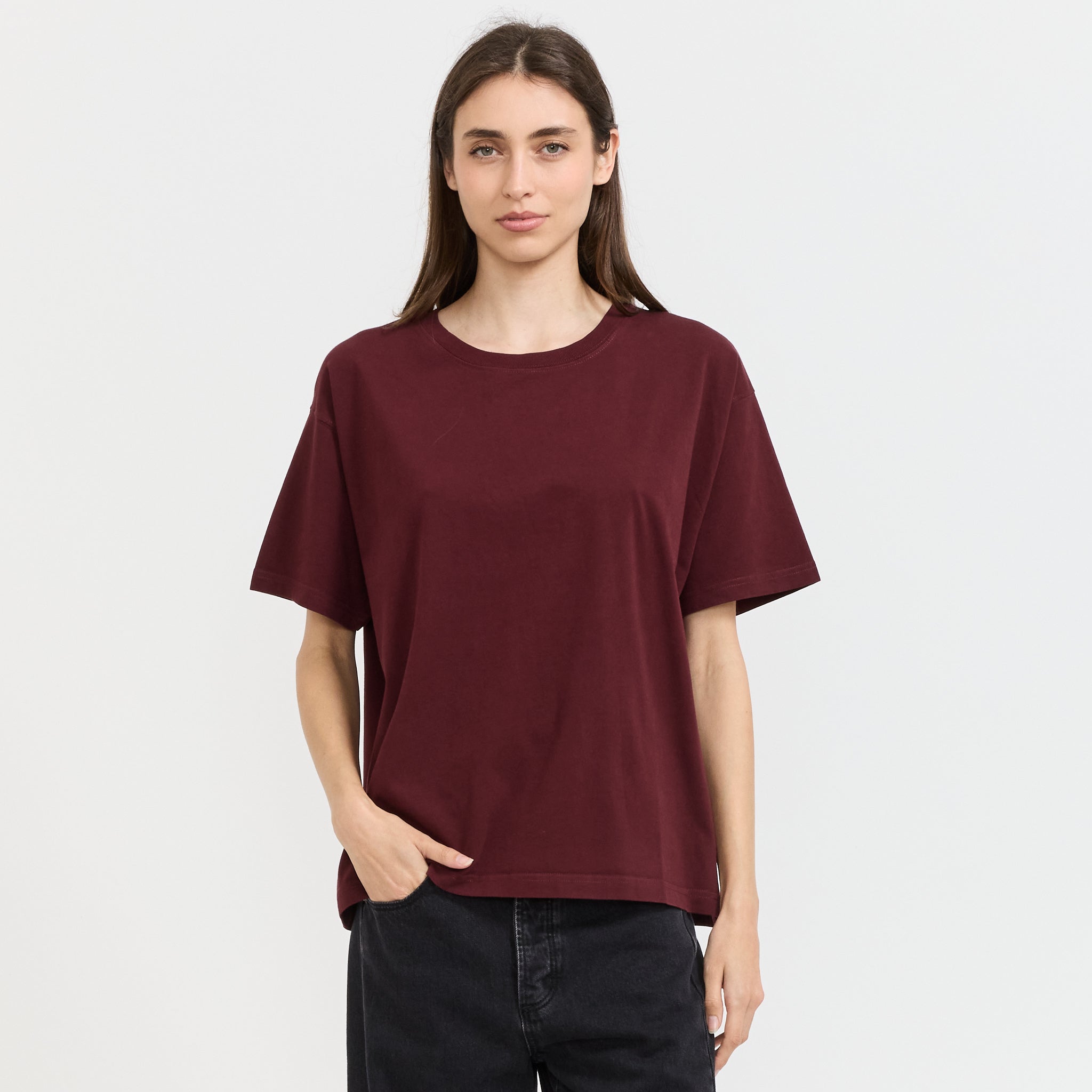 Fizvalley T-Shirt Vintage Burgundy