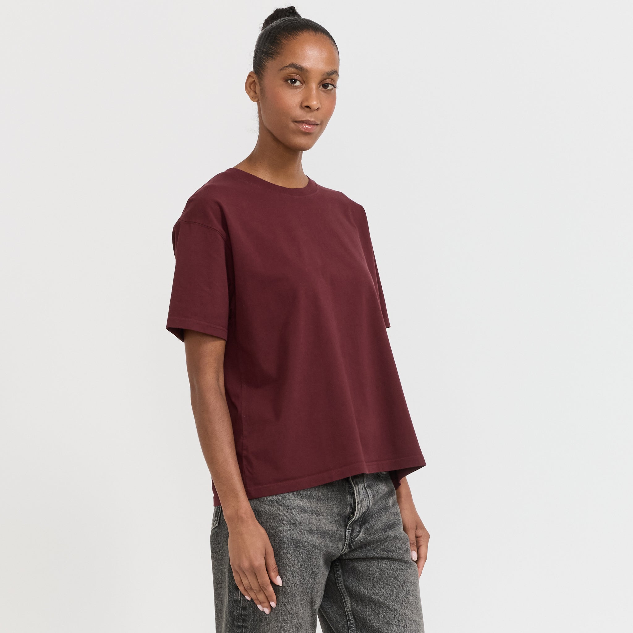 American Vintage | Fizvalley T-Shirt Vintage Burgundy | Maplestore