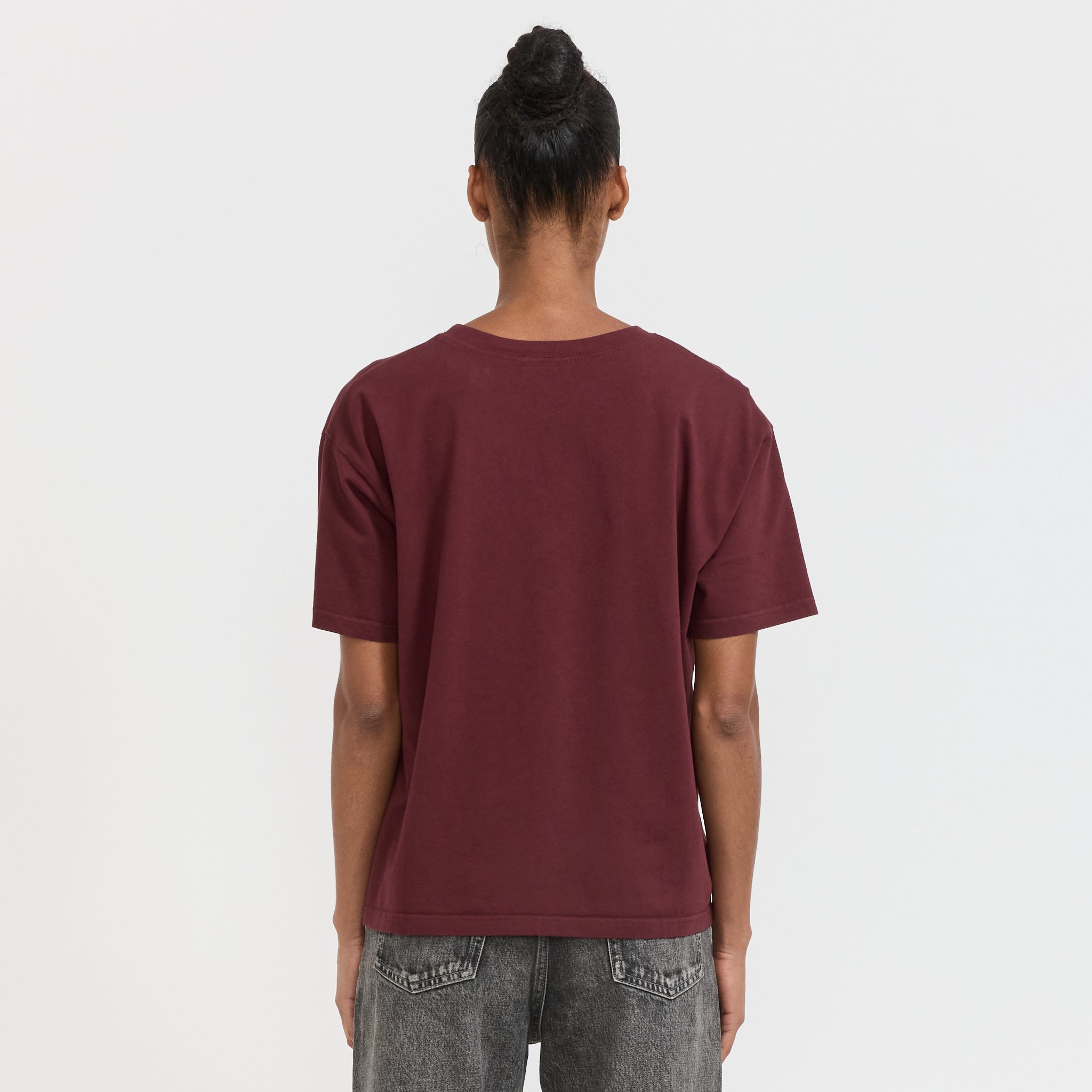 American Vintage | Fizvalley T-Shirt Vintage Burgundy | Maplestore