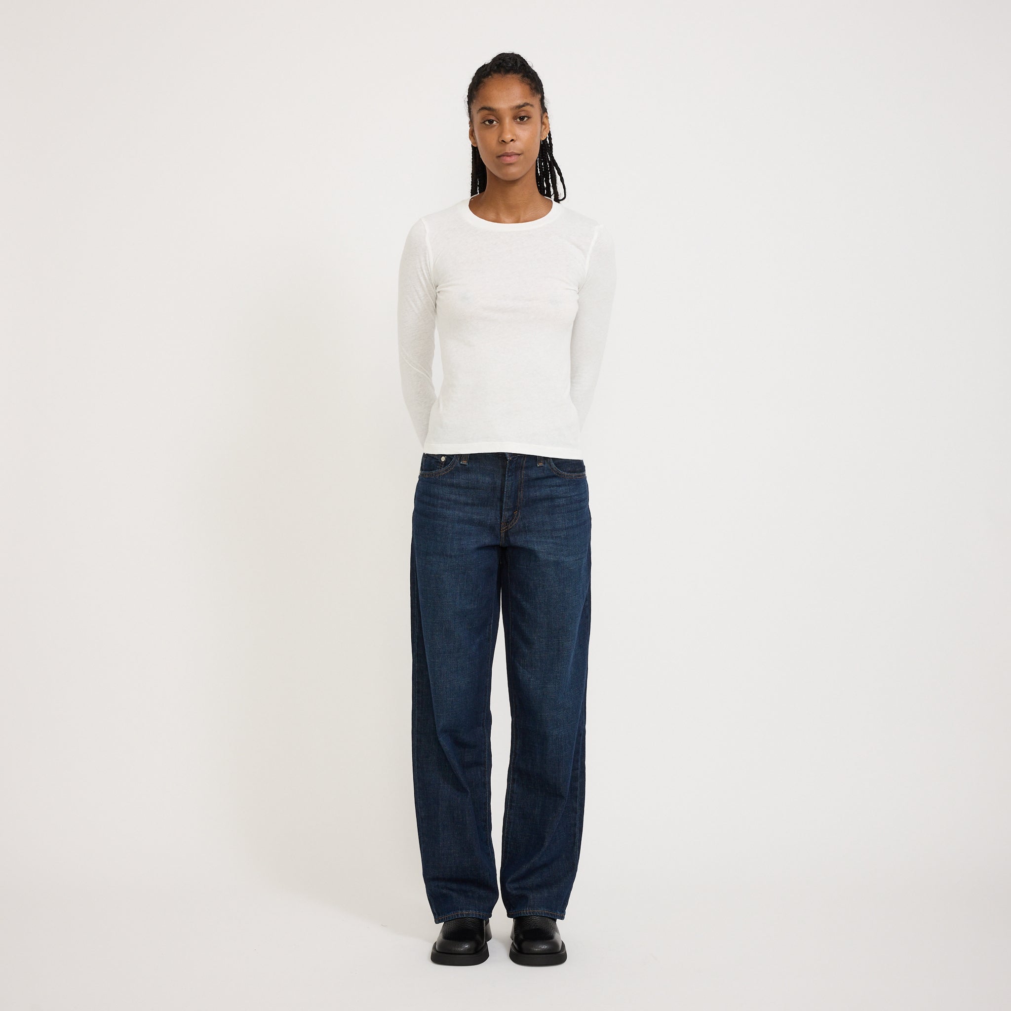 American Vintage | Gamipy Long Sleeve T-Shirt White | Maplestore