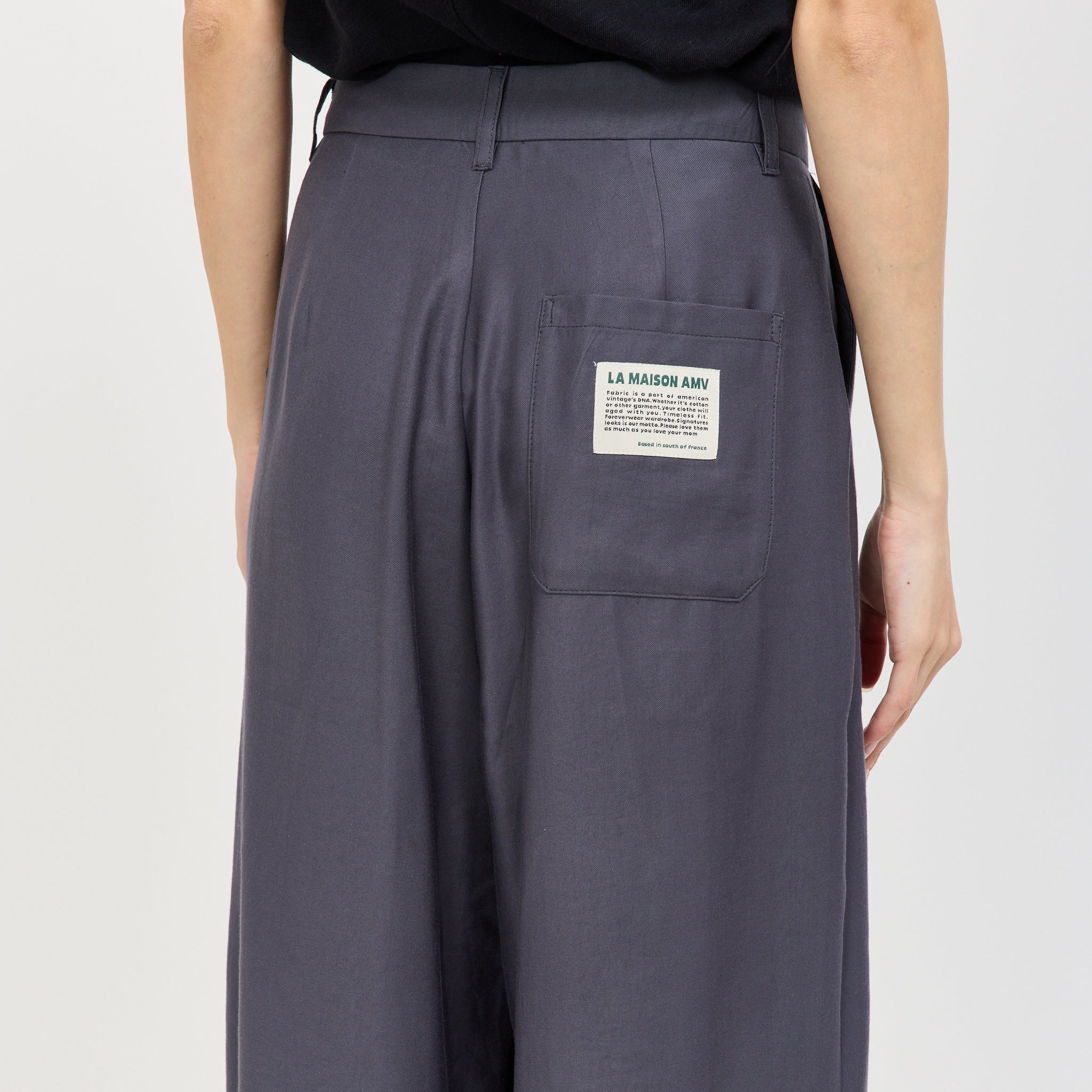 Lanow High Waist Balloon Pants Foggy