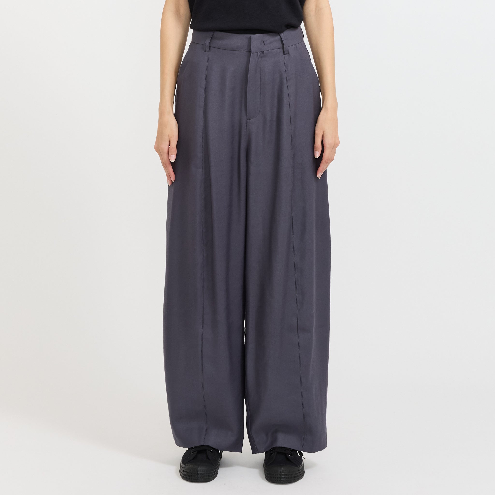 Lanow High Waist Balloon Pants Foggy