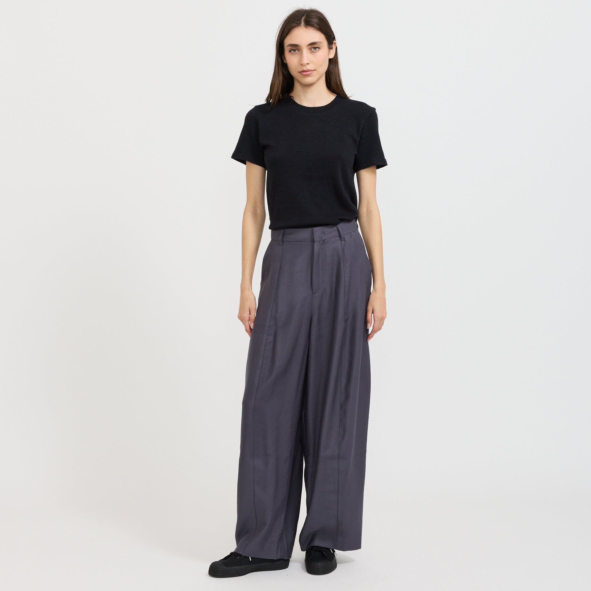 Lanow High Waist Balloon Pants Foggy