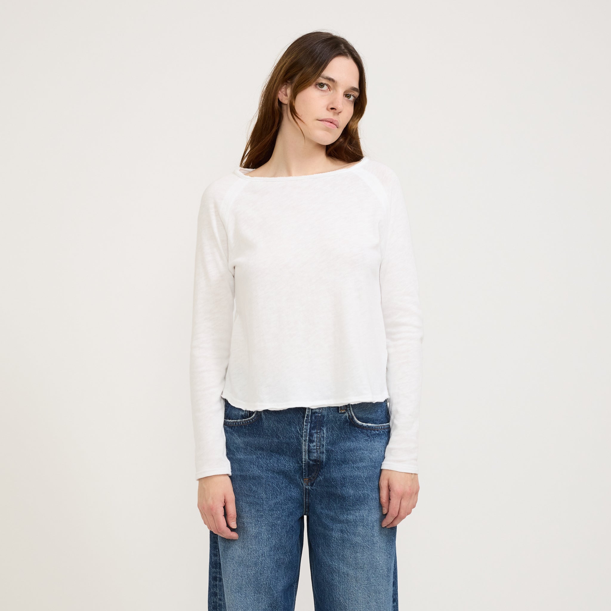 American Vintage | Sonoma L/S T-Shirt White | Maplestore