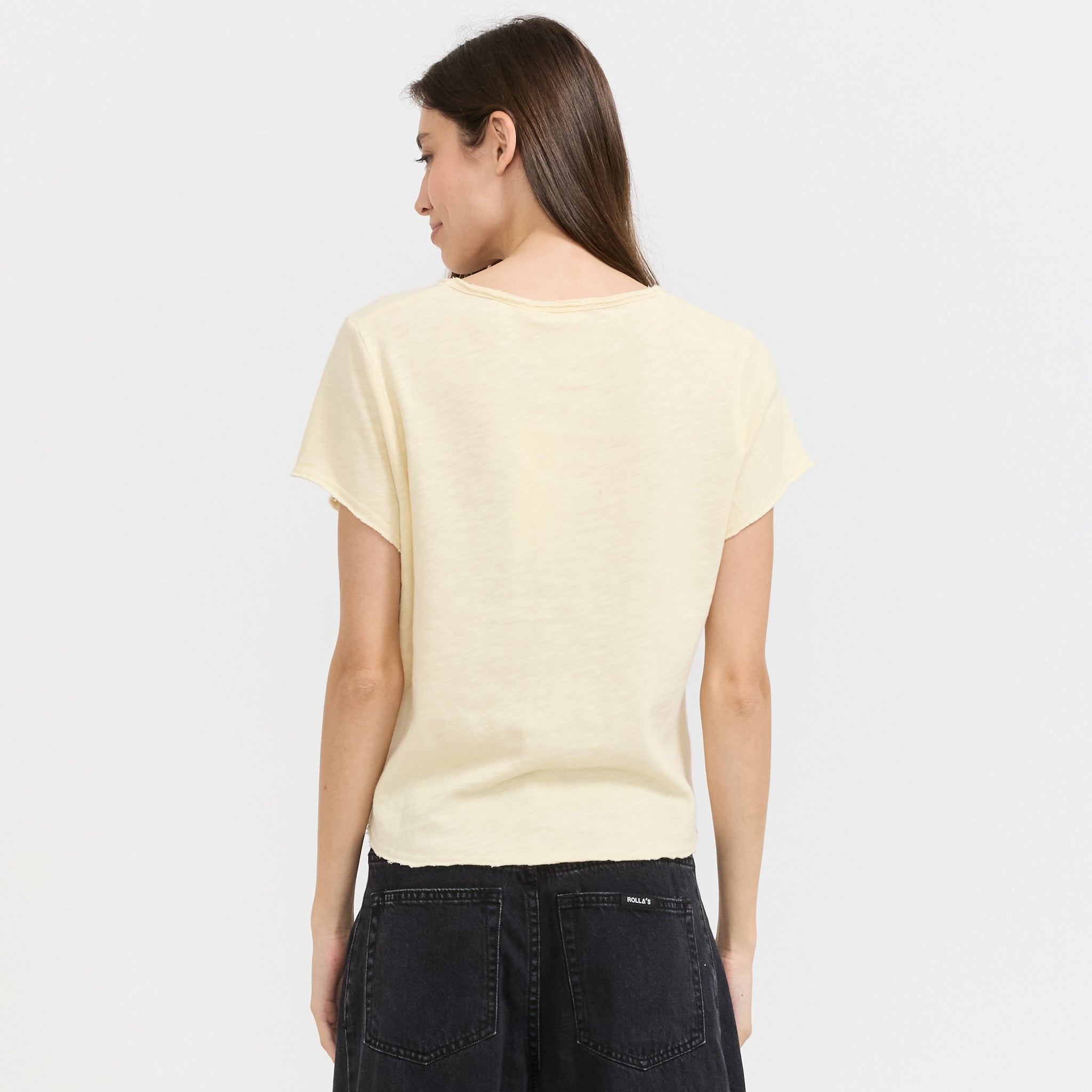 Sonoma V-Neck T-Shirt Vintage Vanilla