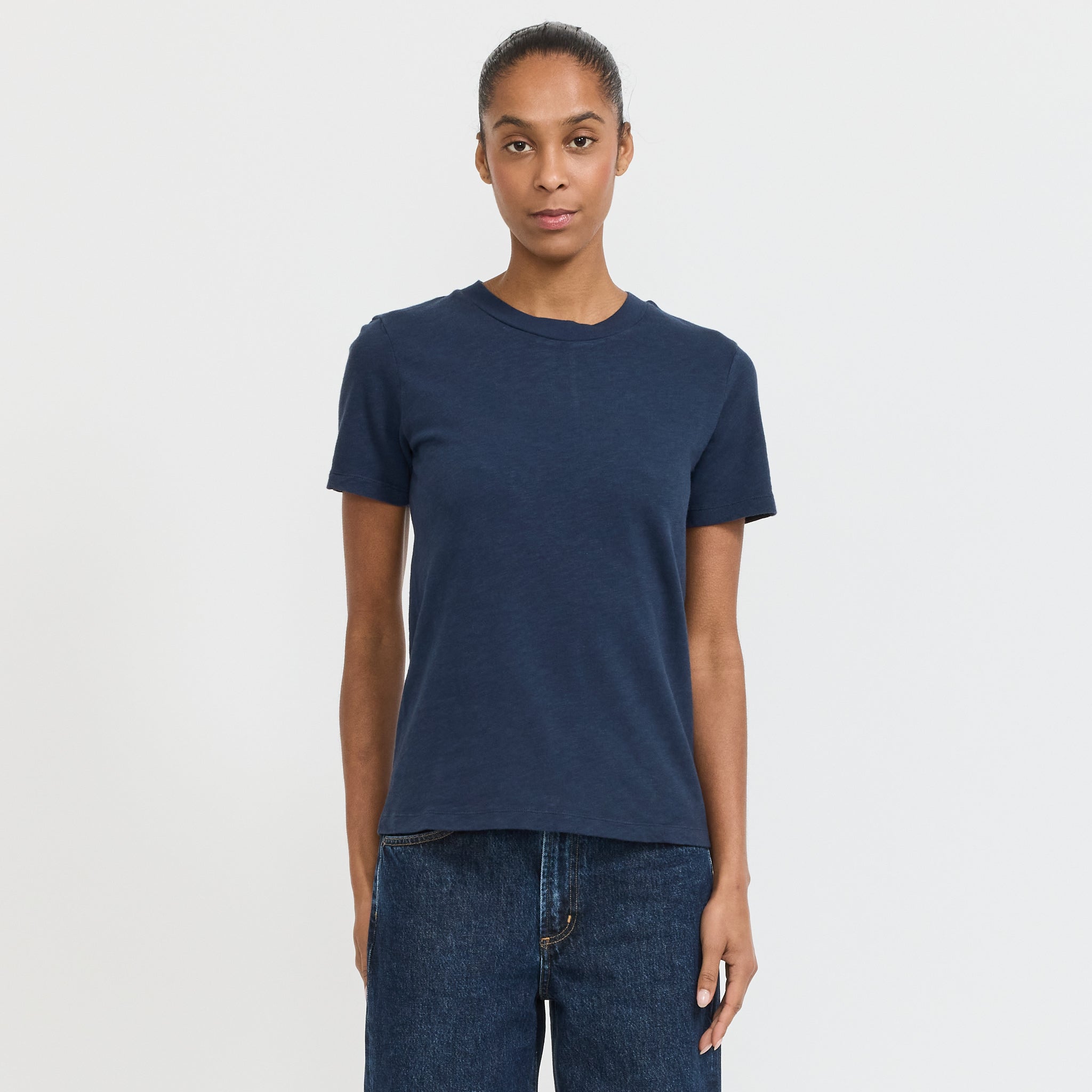 American Vintage Sonoma S/S T-Shirt Vintage Navy Blue Maplestore