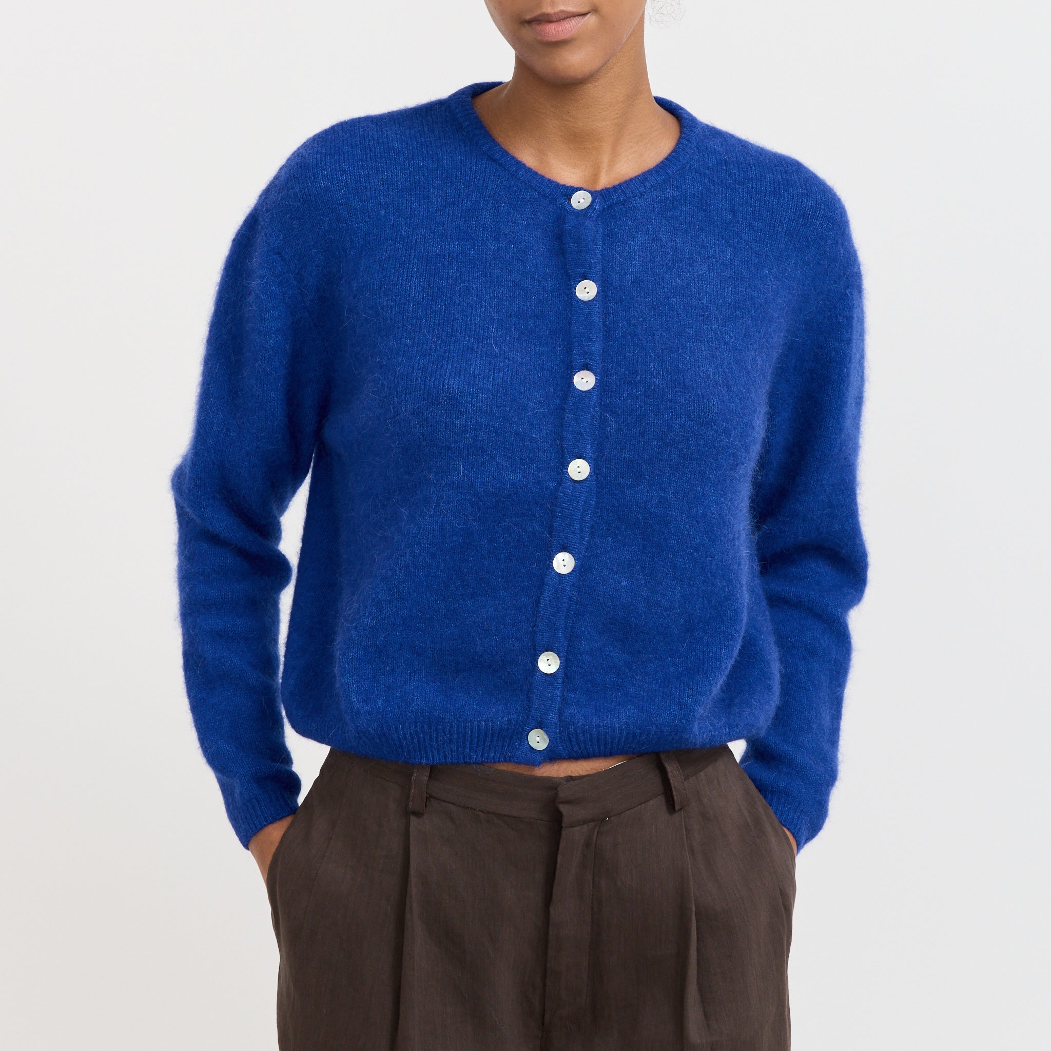 American Vintage | Vitow Cardigan Royal Blue | Maplestore