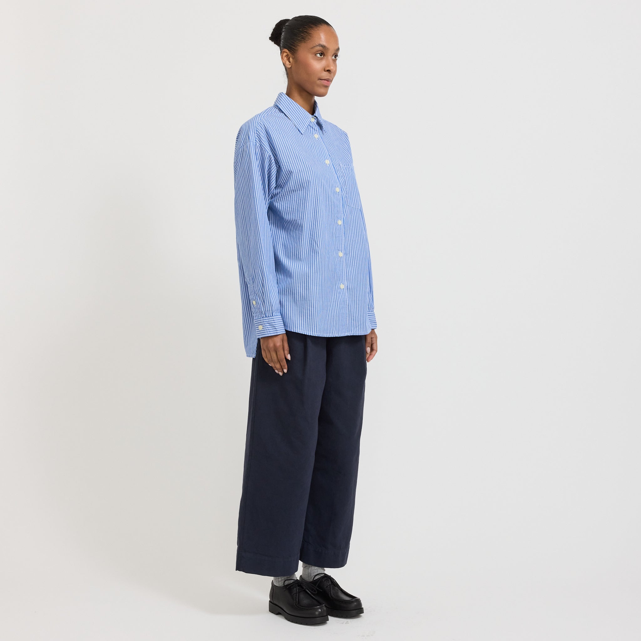 Zatybay Shirt Aqua Stripes