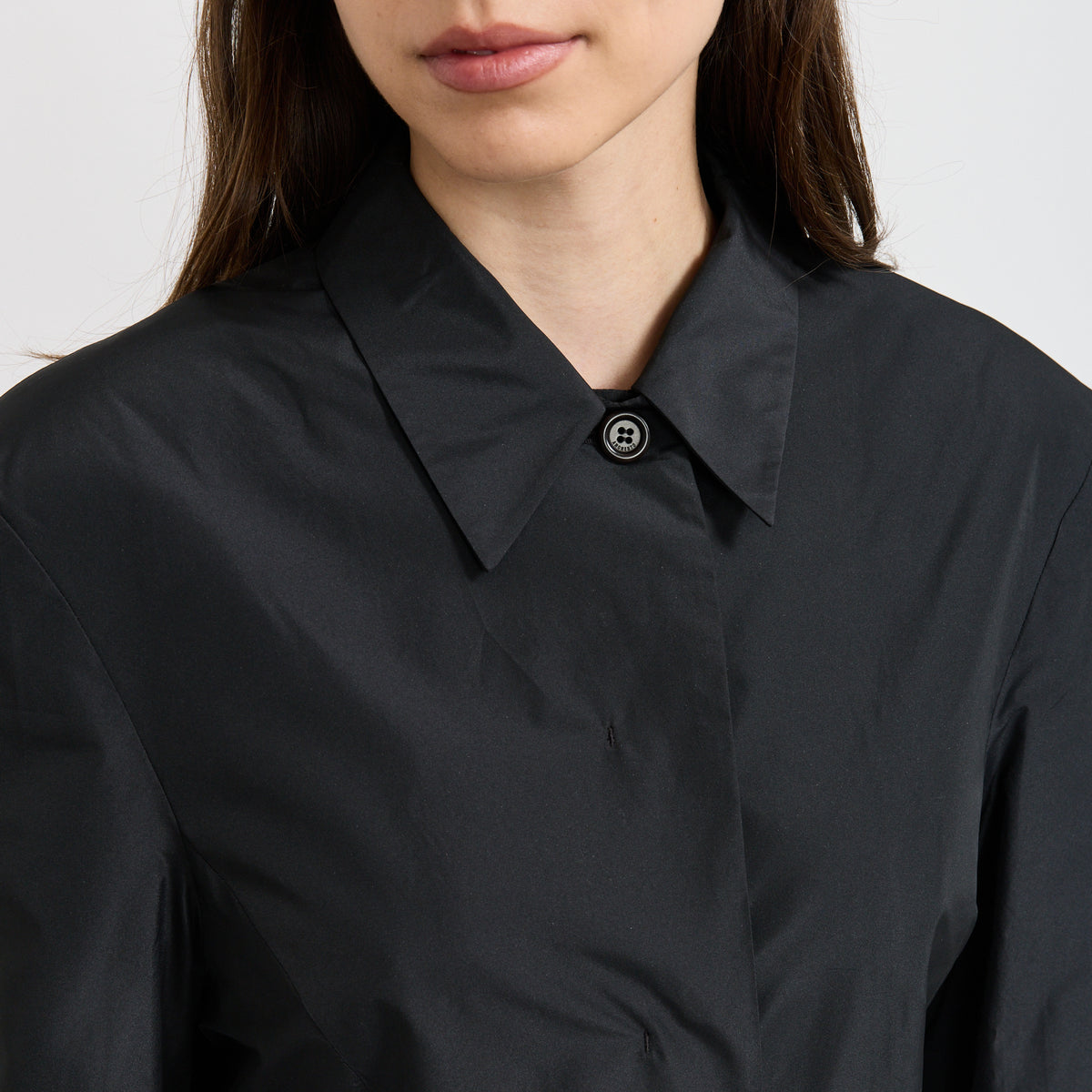 Silk Taffeta Jacket Black
