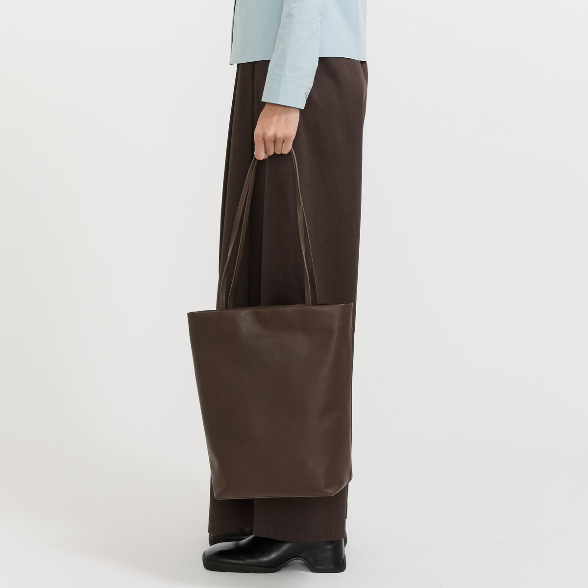 Small Tote Bag Dark Brown