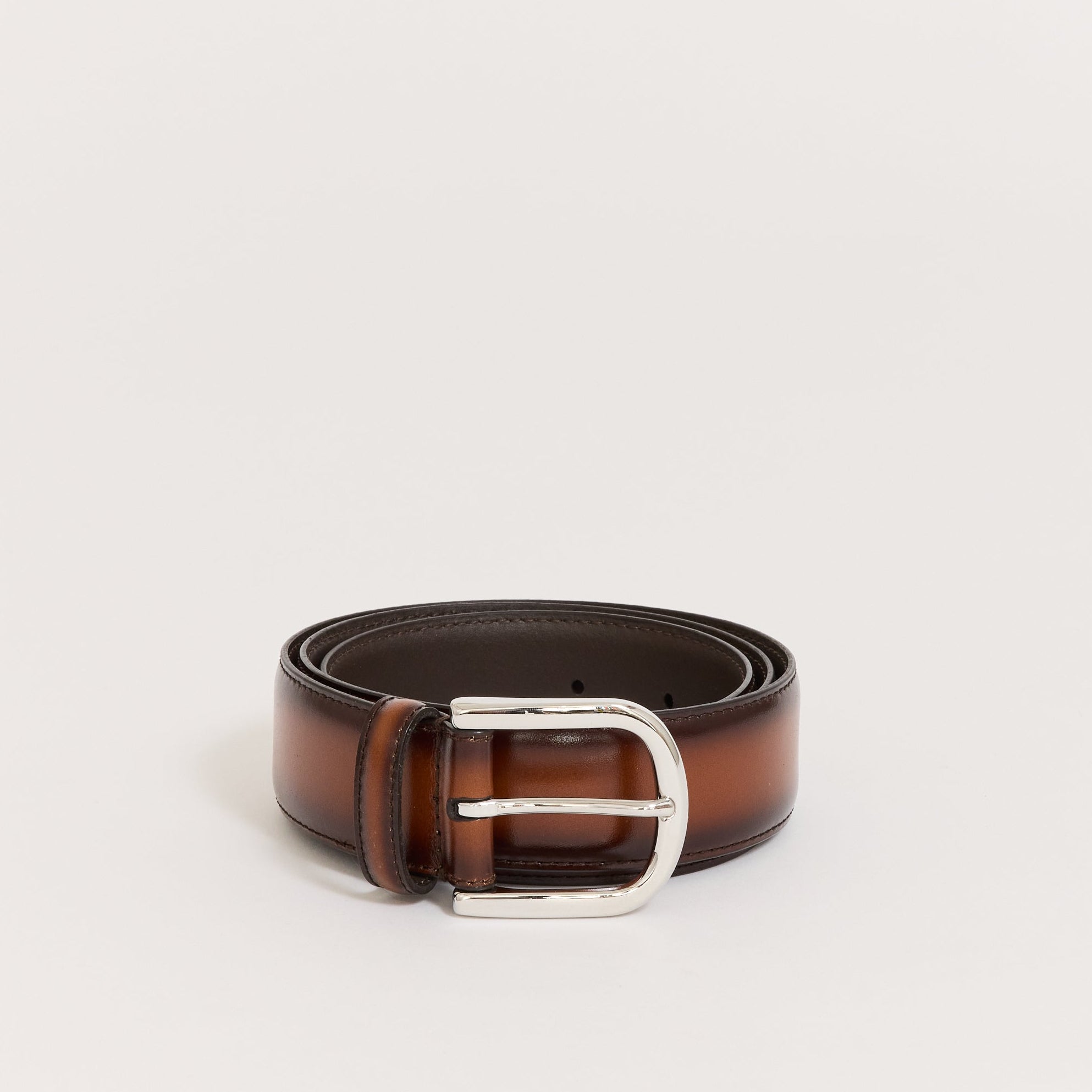 Anderson's | Classic Burnished Leather Belt Brown | Maplestore