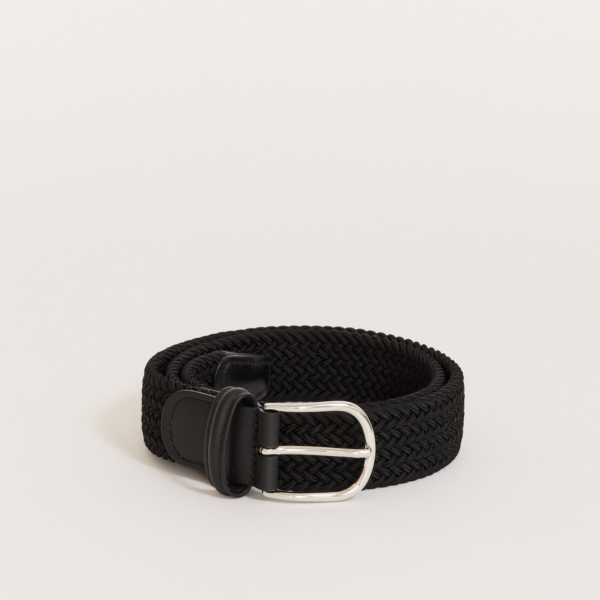 Classic Elastic Woven Belt Black