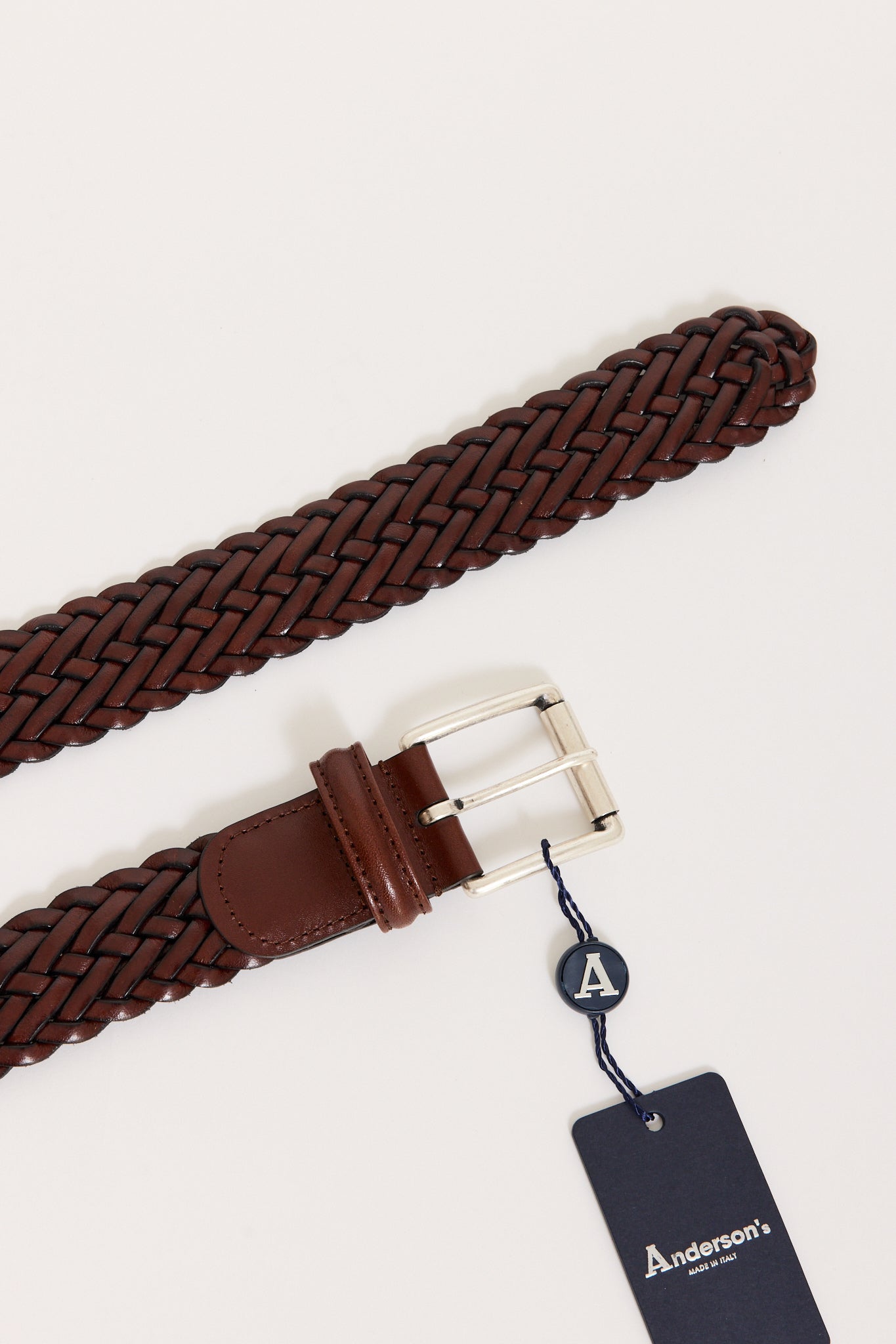 Classic Woven Belt Mid Brown