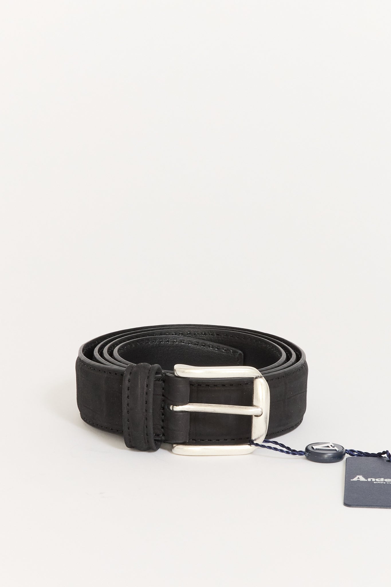 Classic Suede Belt Black