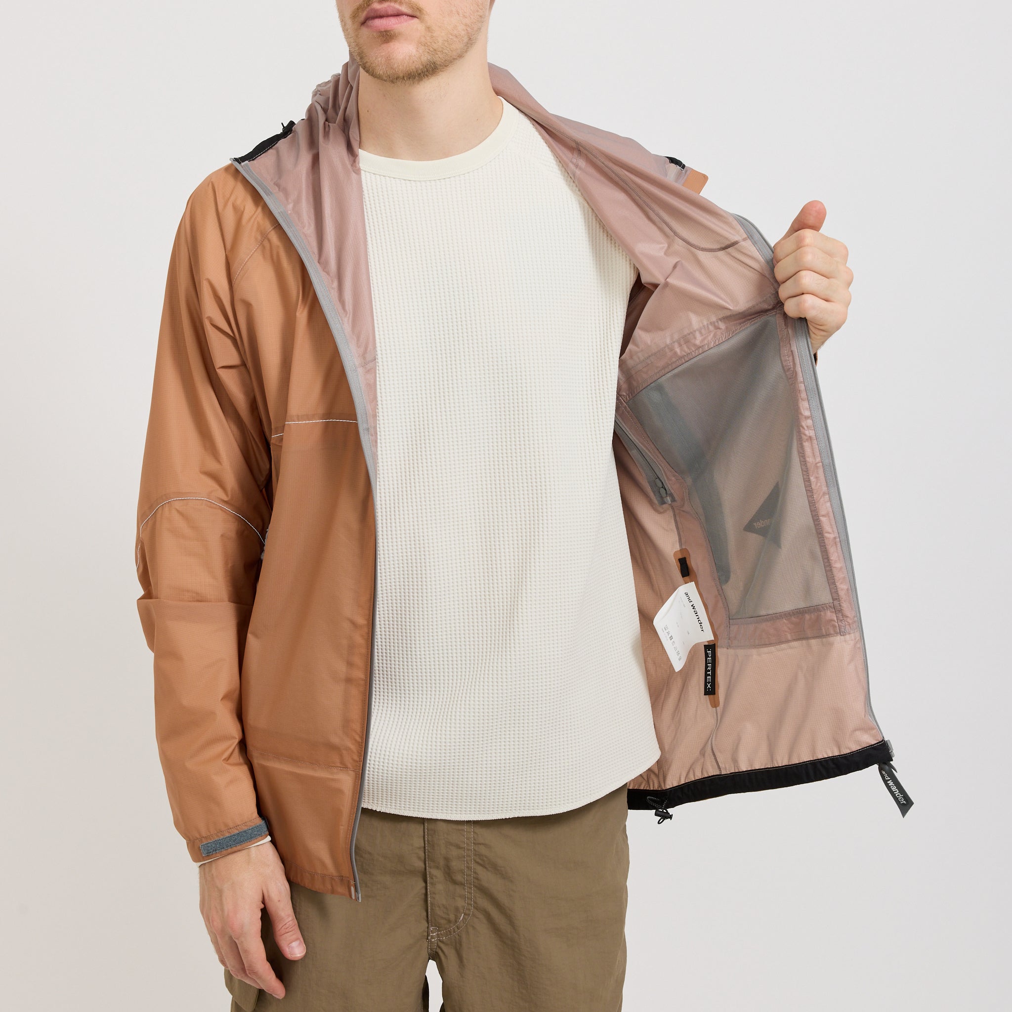 And Wander | 3L UL Rain Jacket Pink | Maplestore