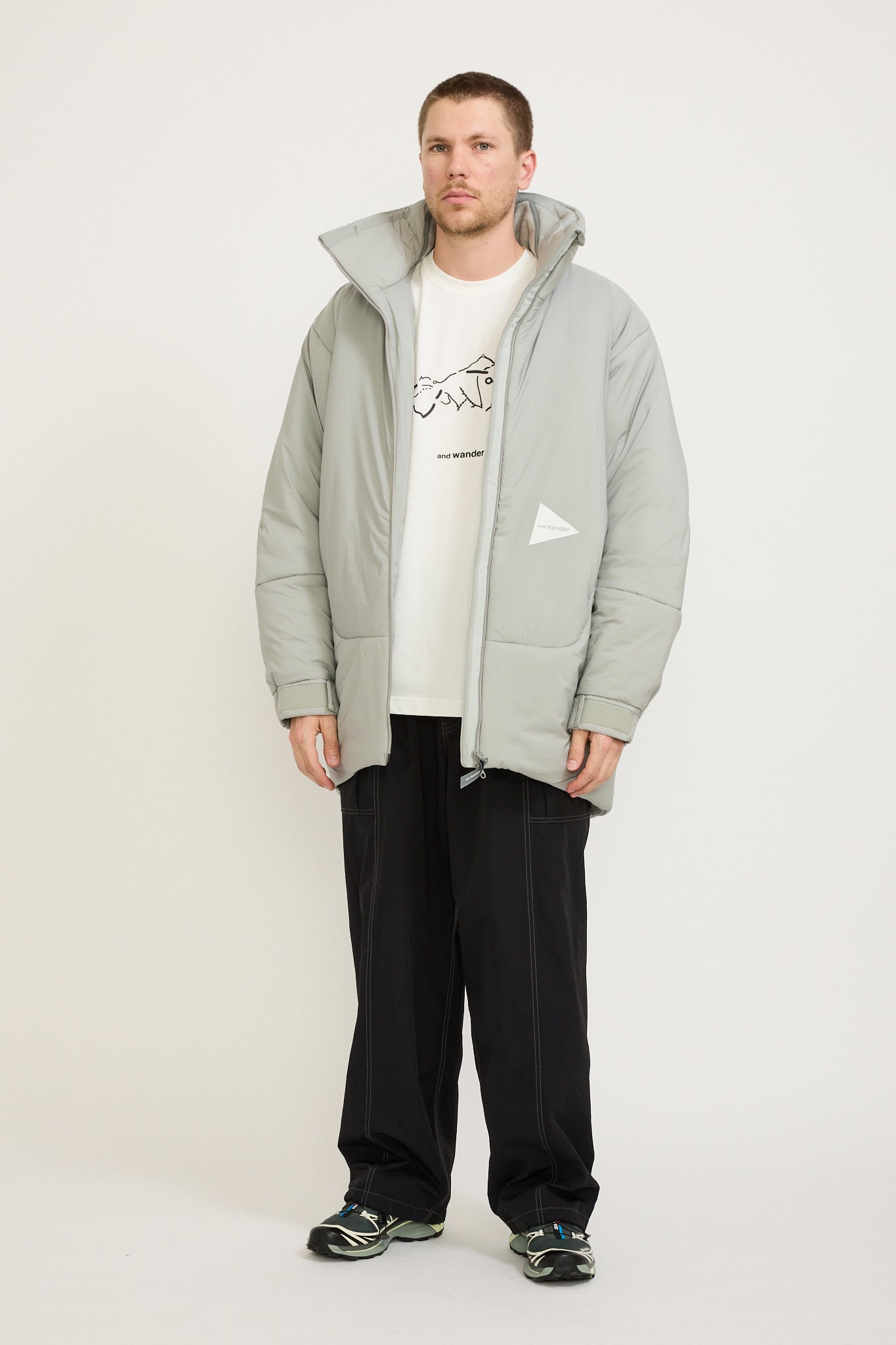 And Wander | Top Fleece Coat Grey | Maplestore