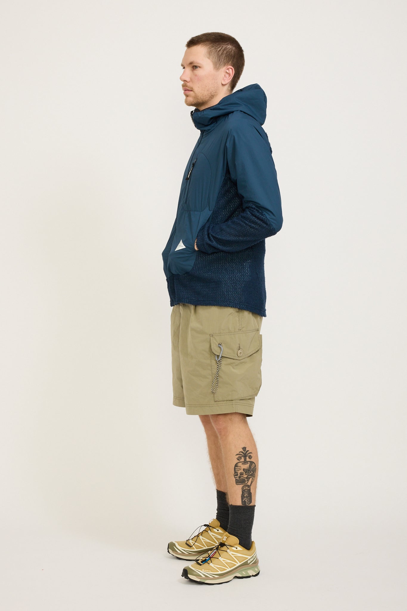 And Wander | Alpha Direct Full Zip Hoodie Navy | Maplestore