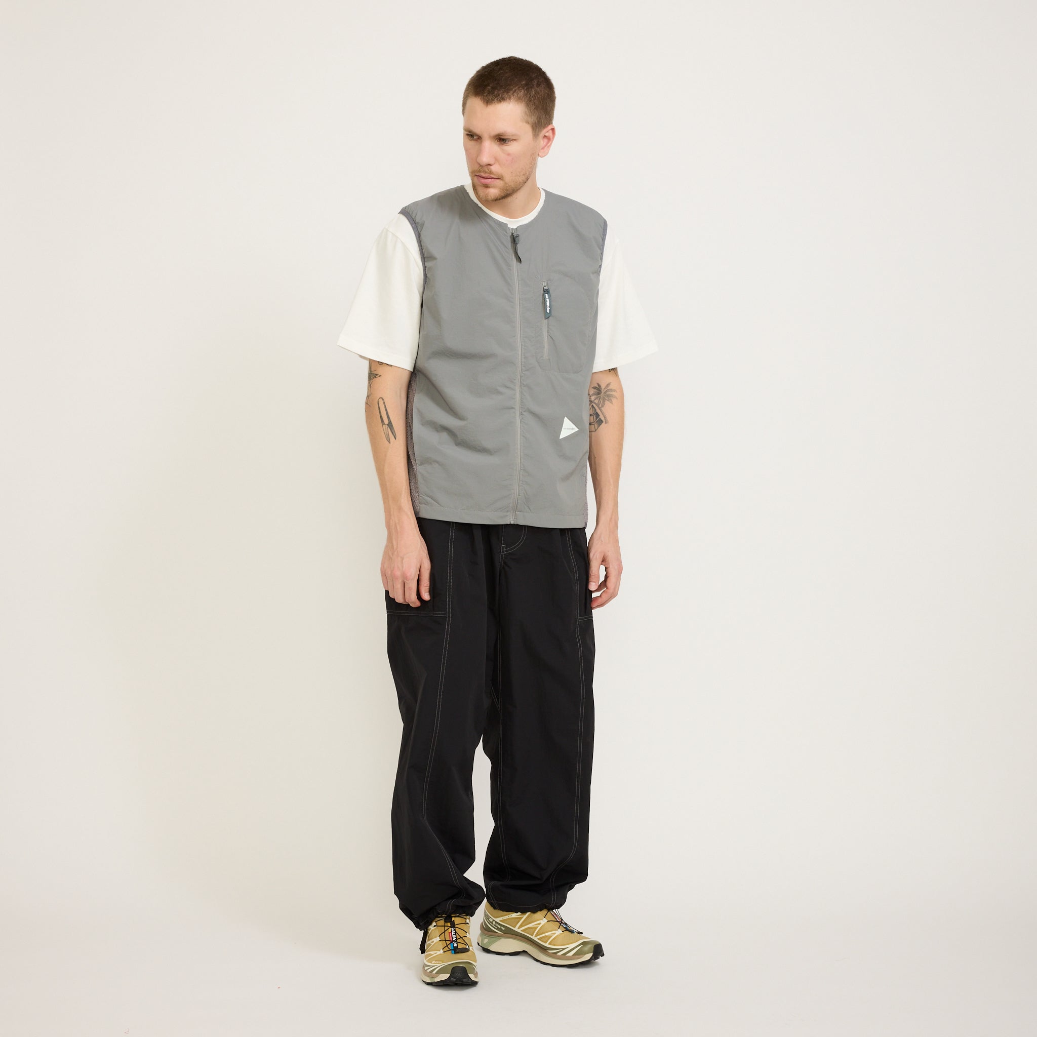 And Wander | Alpha Direct Vest Grey | Maplestore